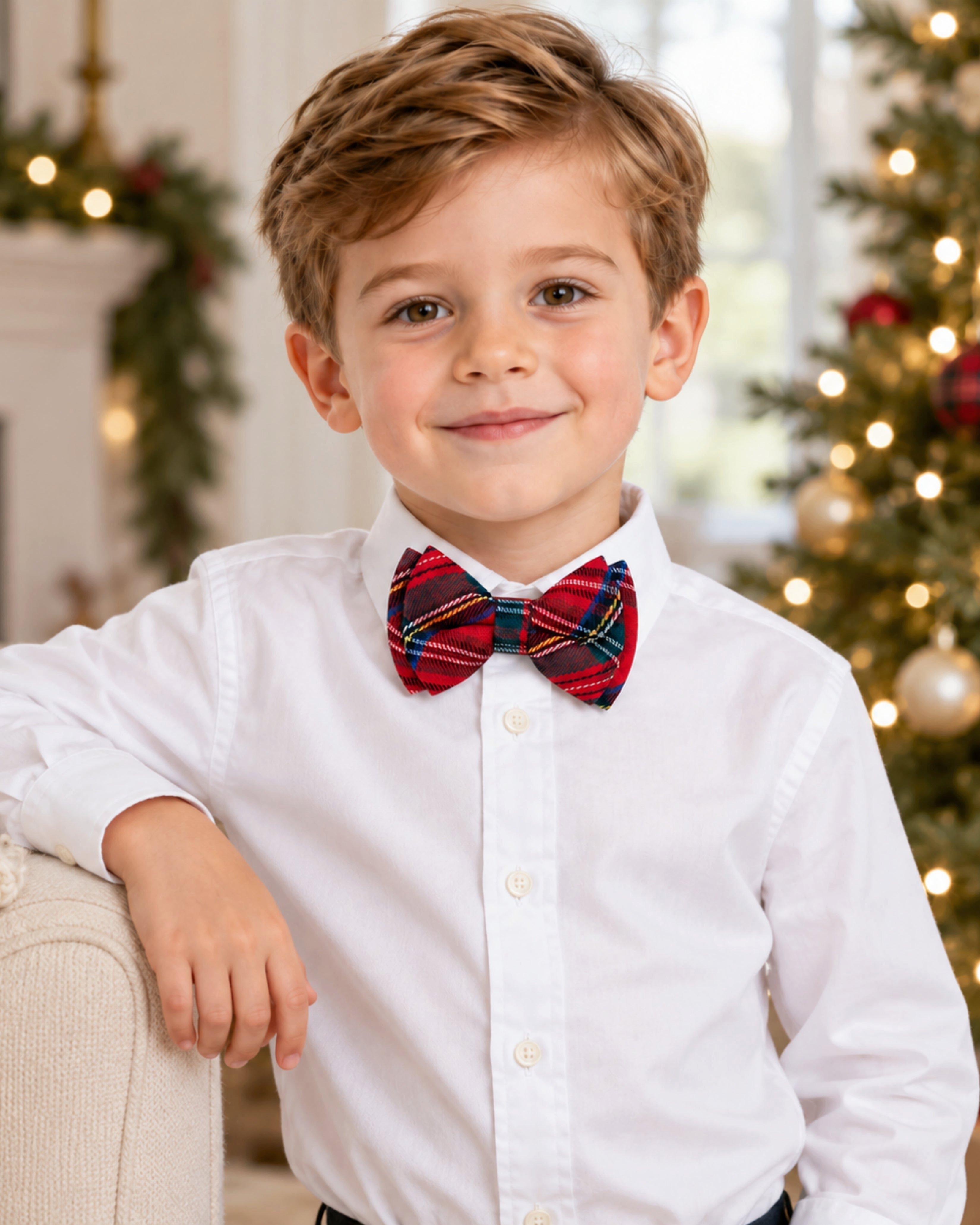 Plaid Scottie Stewart Bow Tie image number 1