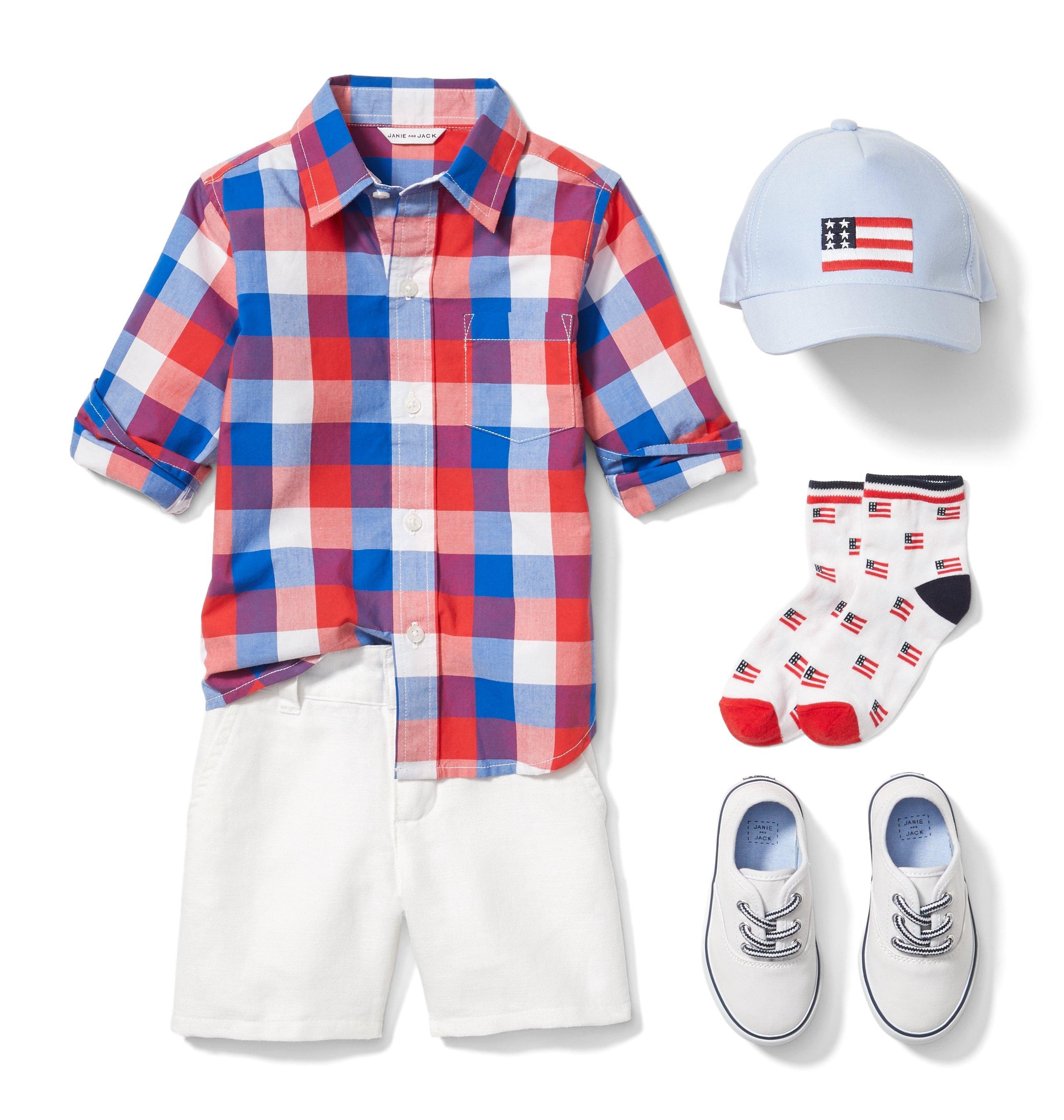 Colorblock American Flag Sock image number 1