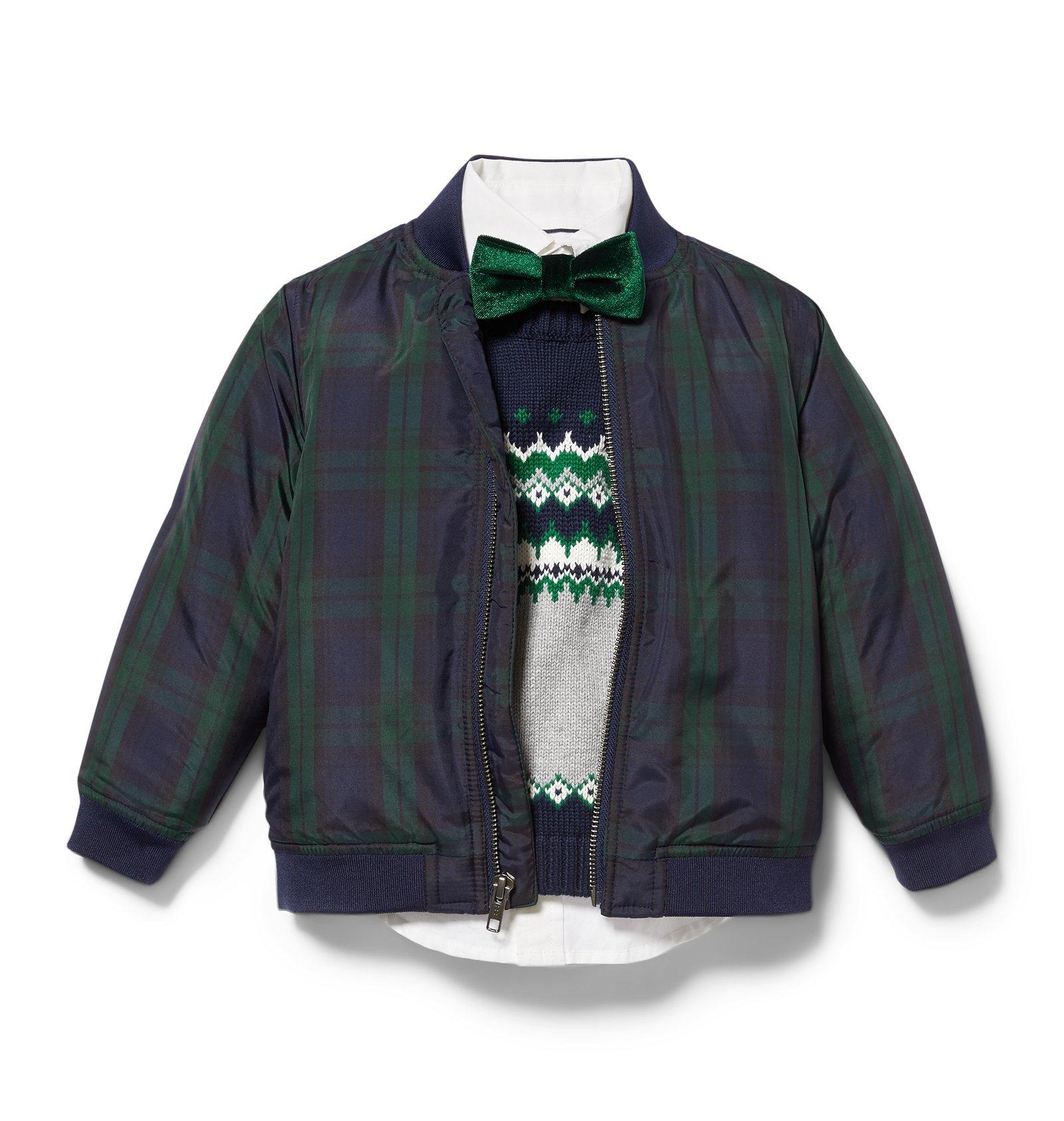 Plaid Bomber Jacket  image number 3