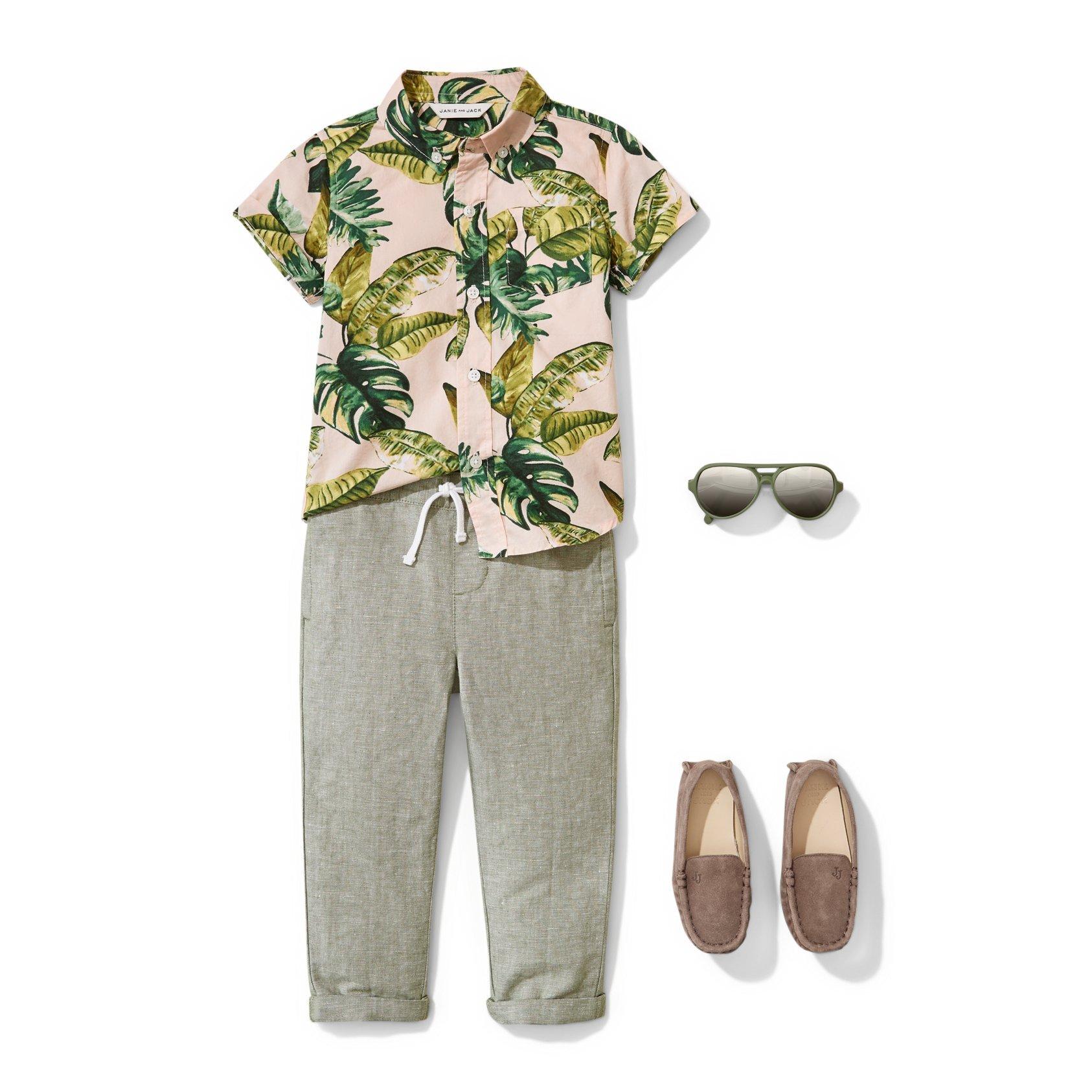 Rolled Cuff Linen Pant image number 1
