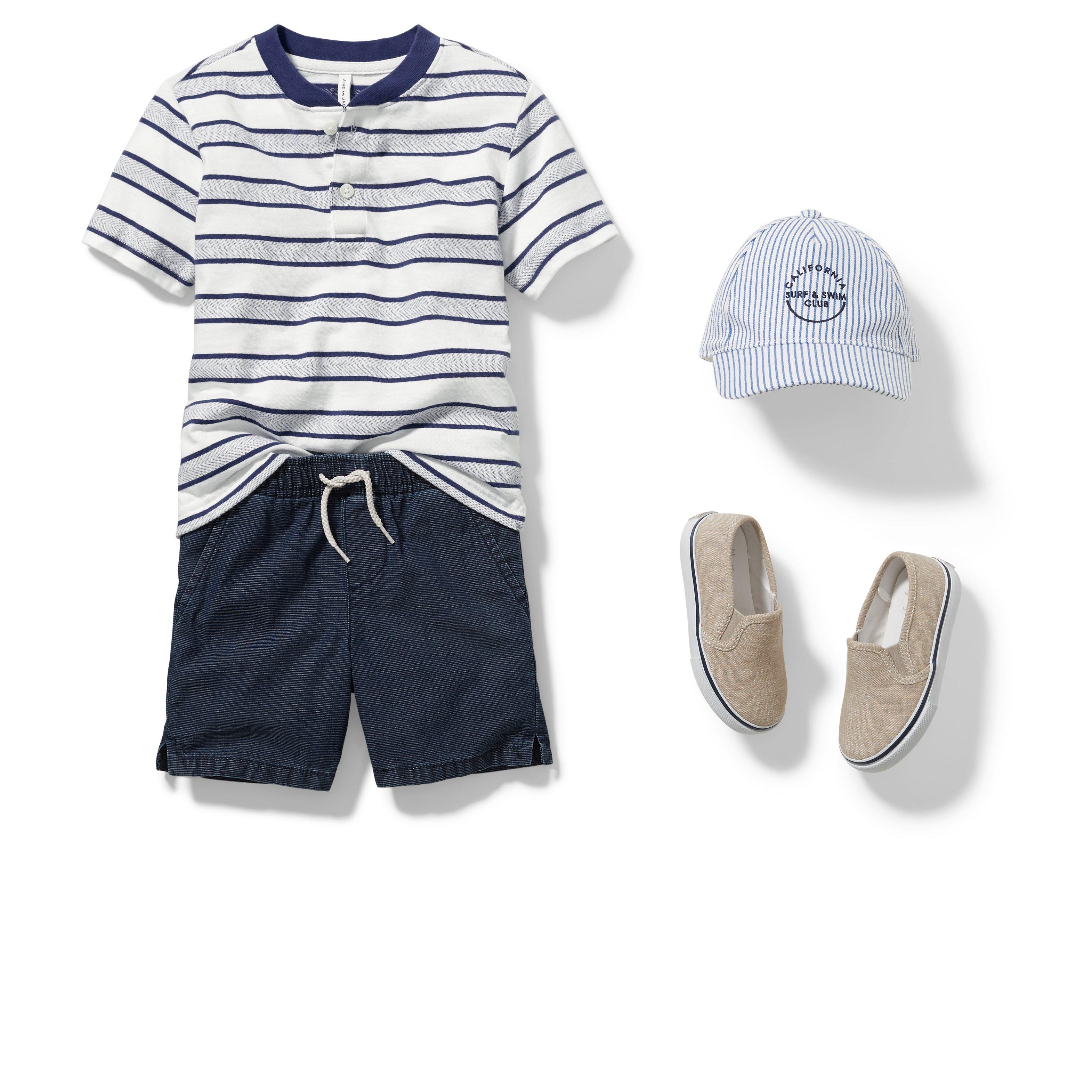 Striped Henley Tee image number 2