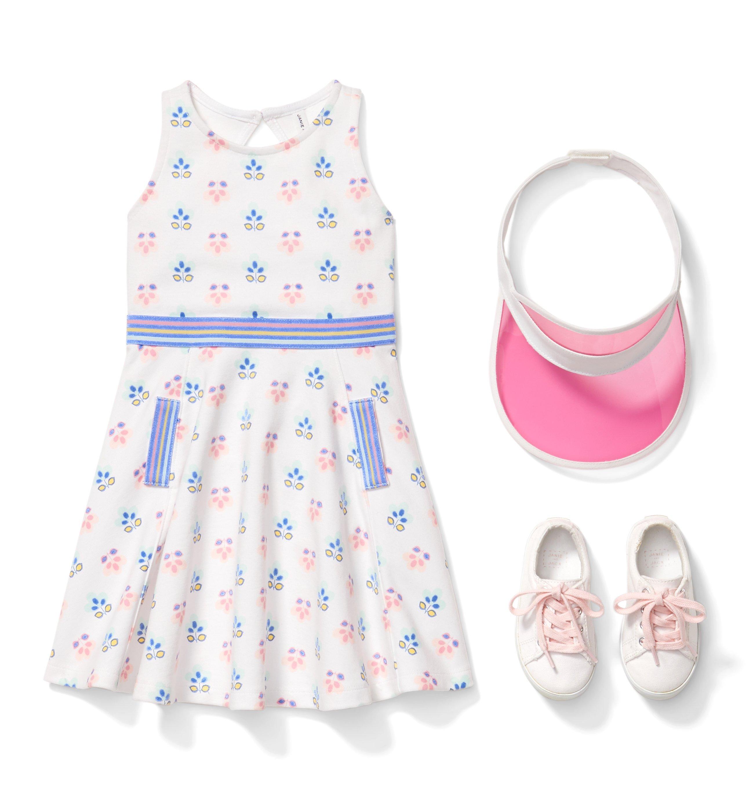 Petal Striped Ponte Dress image number 1