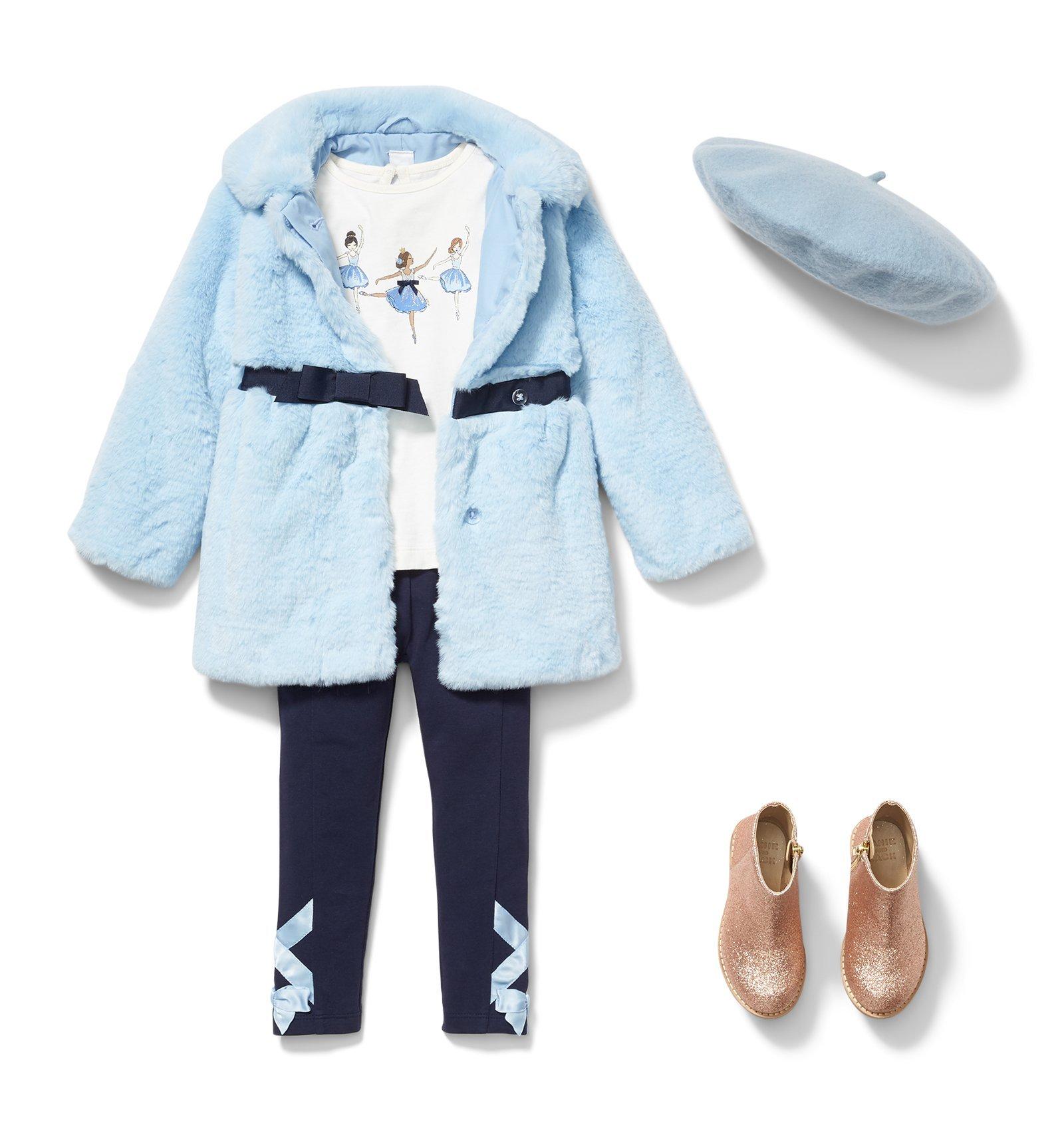 Faux Fur Ribbon Coat  image number 1