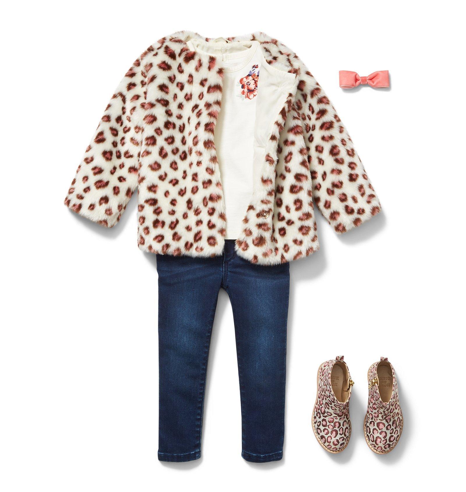 Leopard Faux Fur Coat  image number 1