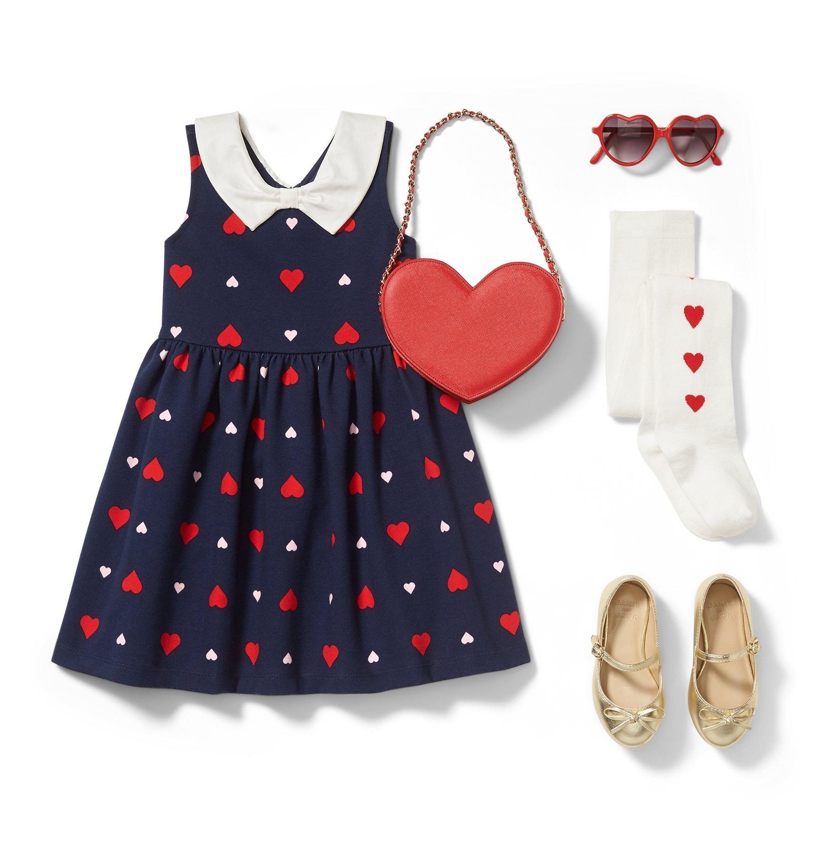 Heart Print Dress image number 1