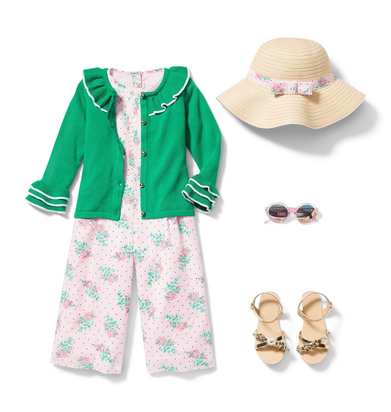 Swiss Dot Floral Jumpsuit image number 1