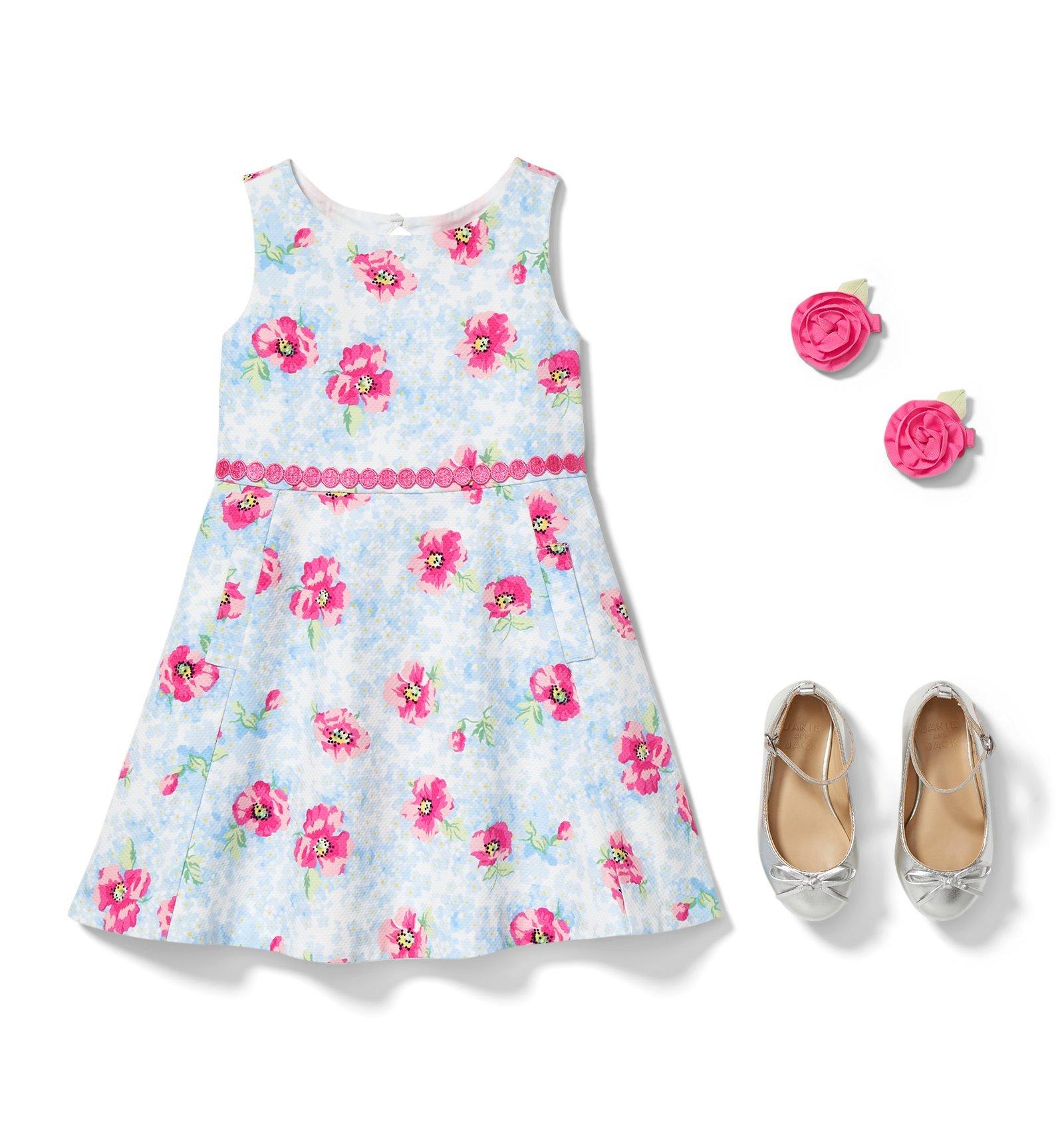 Floral Pique Dress image number 1