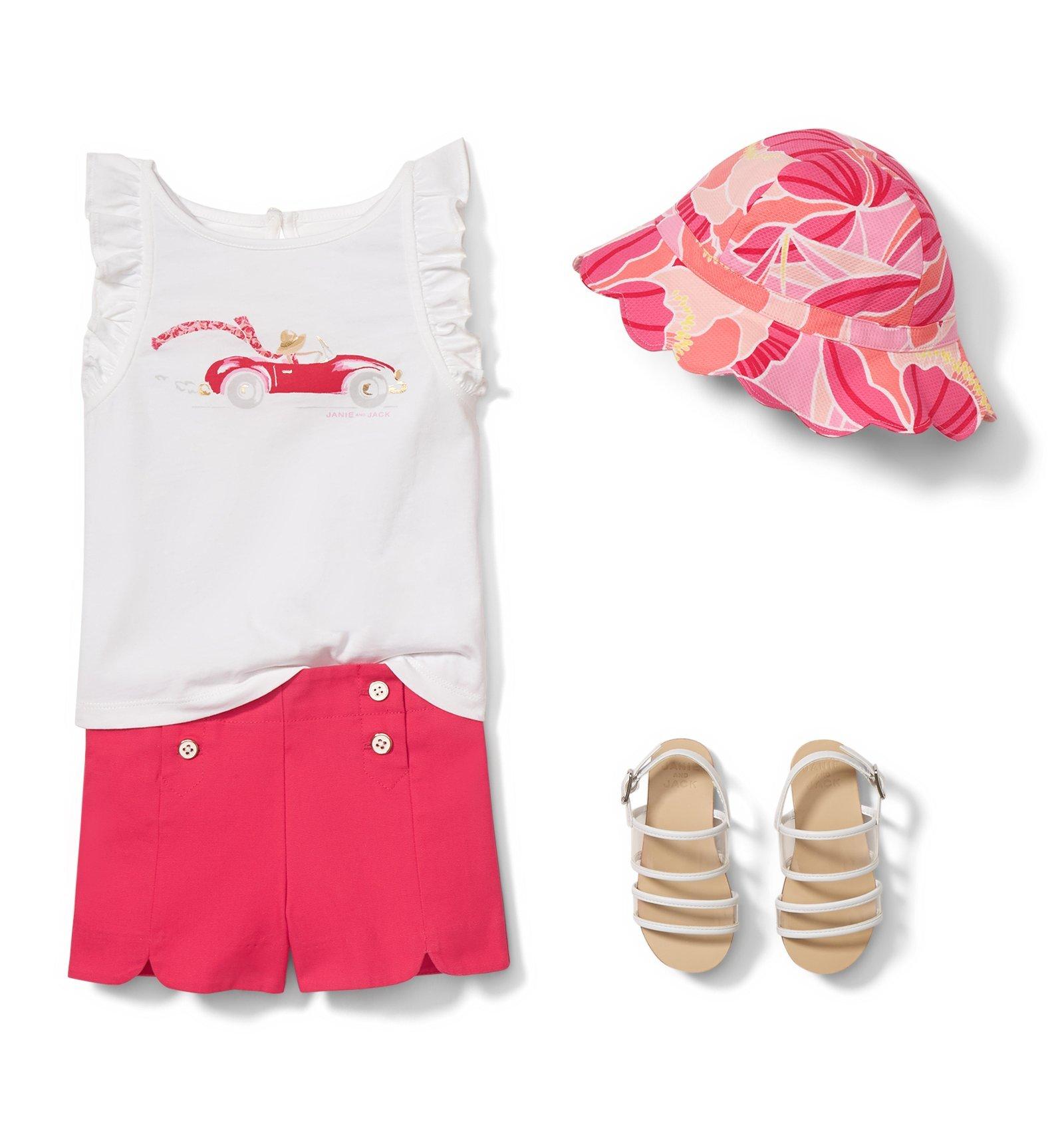 Peony Print Bucket Hat image number 1