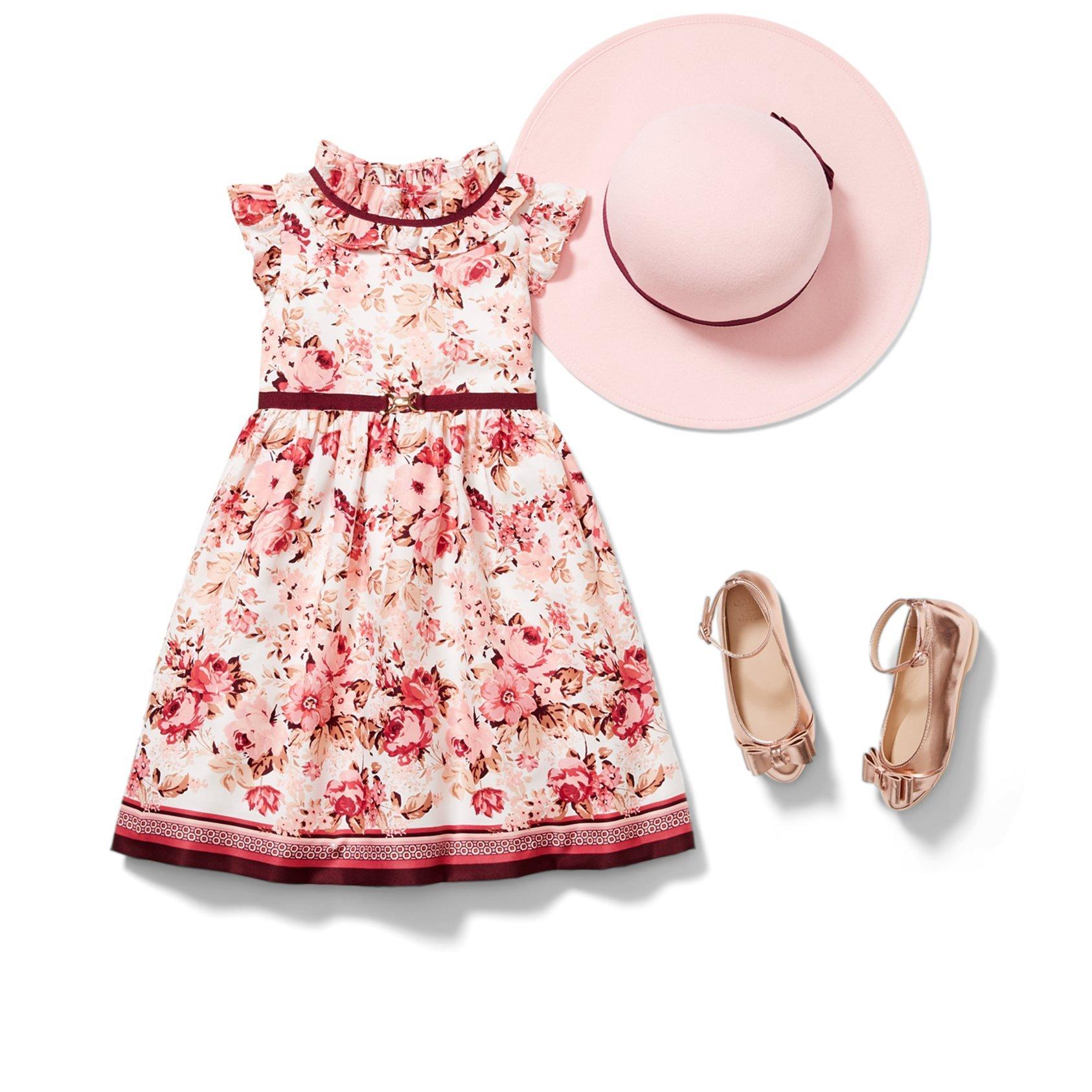 Floral Flutter Sleeve Dress image number 2