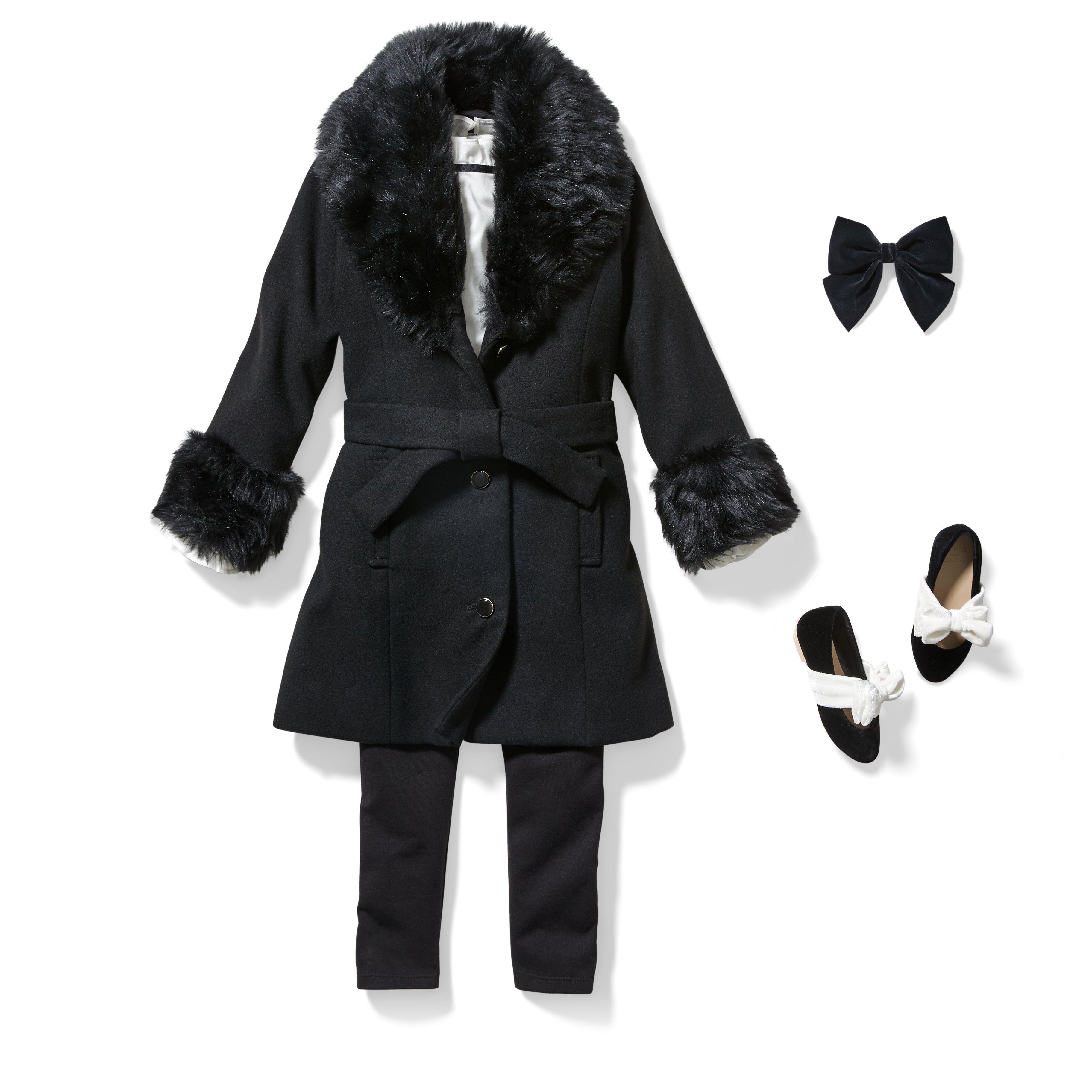 Faux Fur Trim Coat image number 2