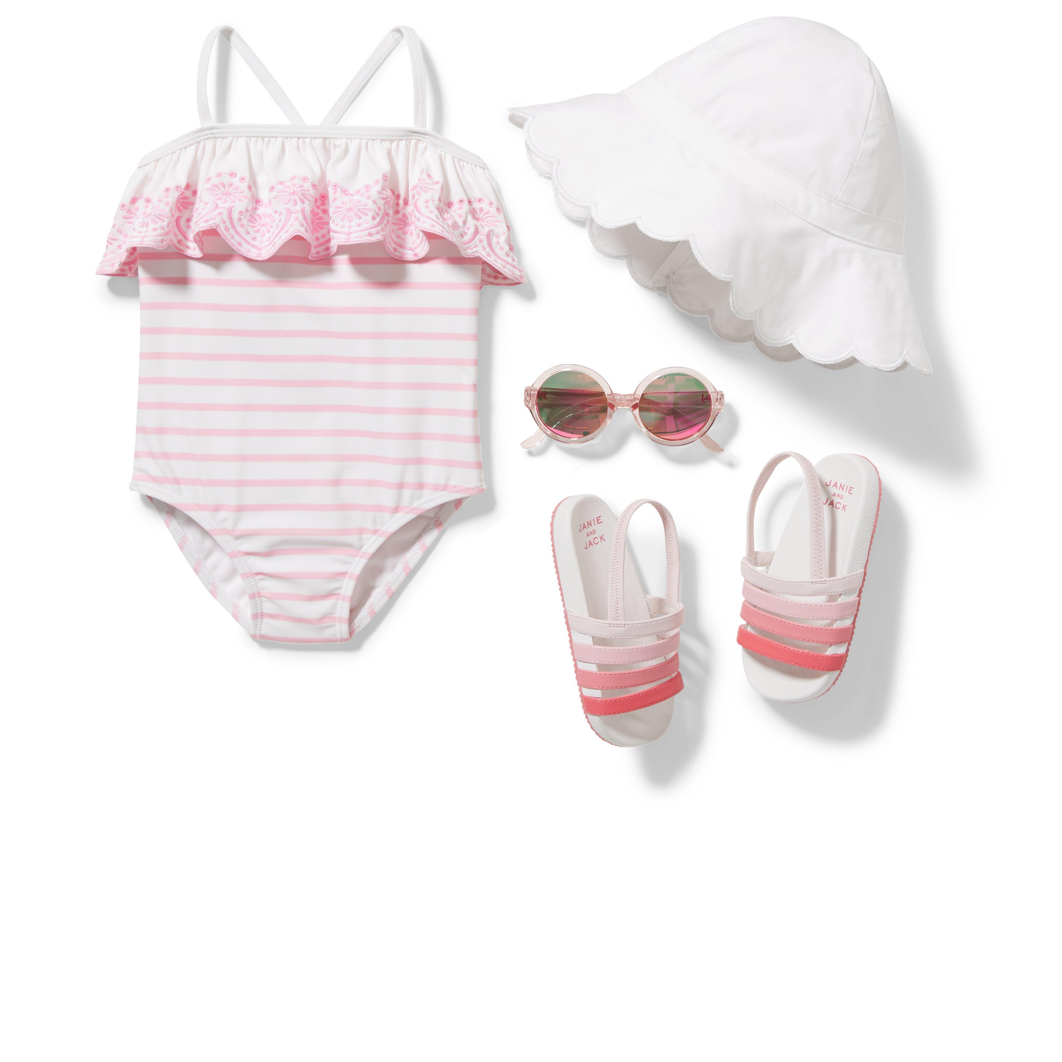 Eyelet Ruffle Swimsuit image number 2