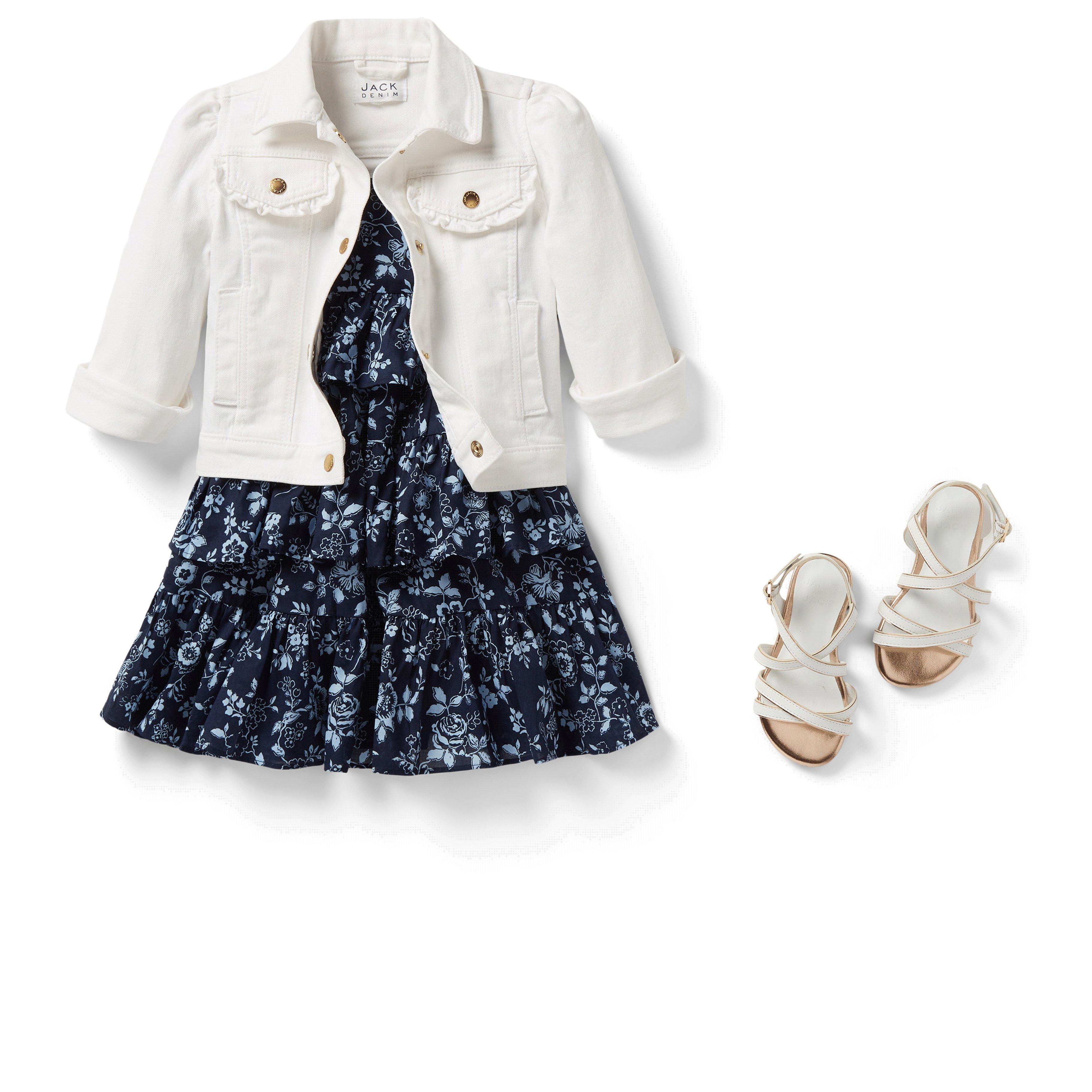 Floral Tiered Ruffle Dress  image number 2
