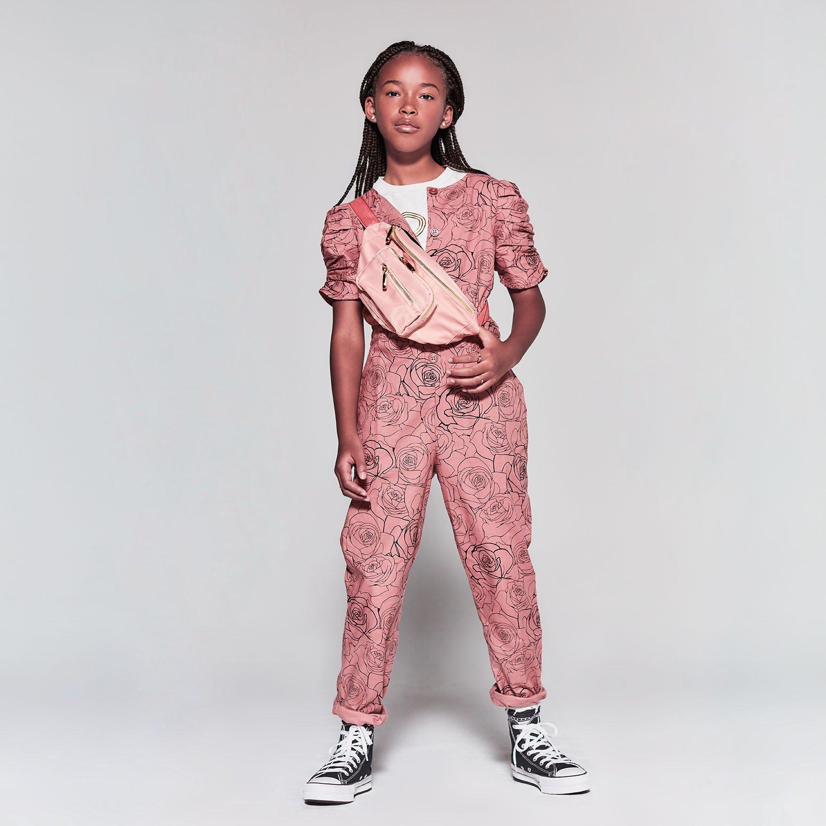 Kimberly Goldson Rose Print Jumpsuit image number 2
