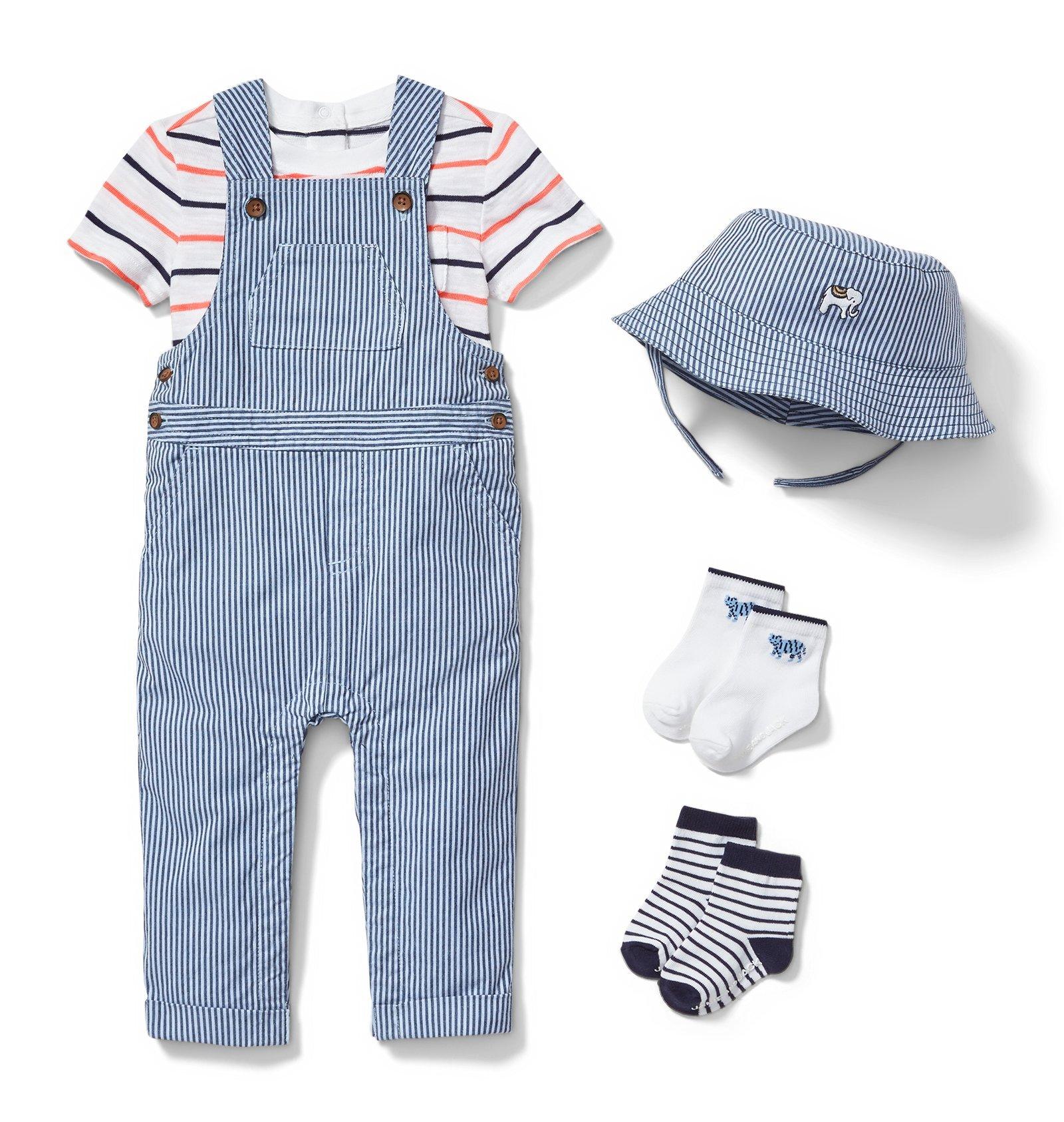 Stripe Slub Pocket Bodysuit image number 1