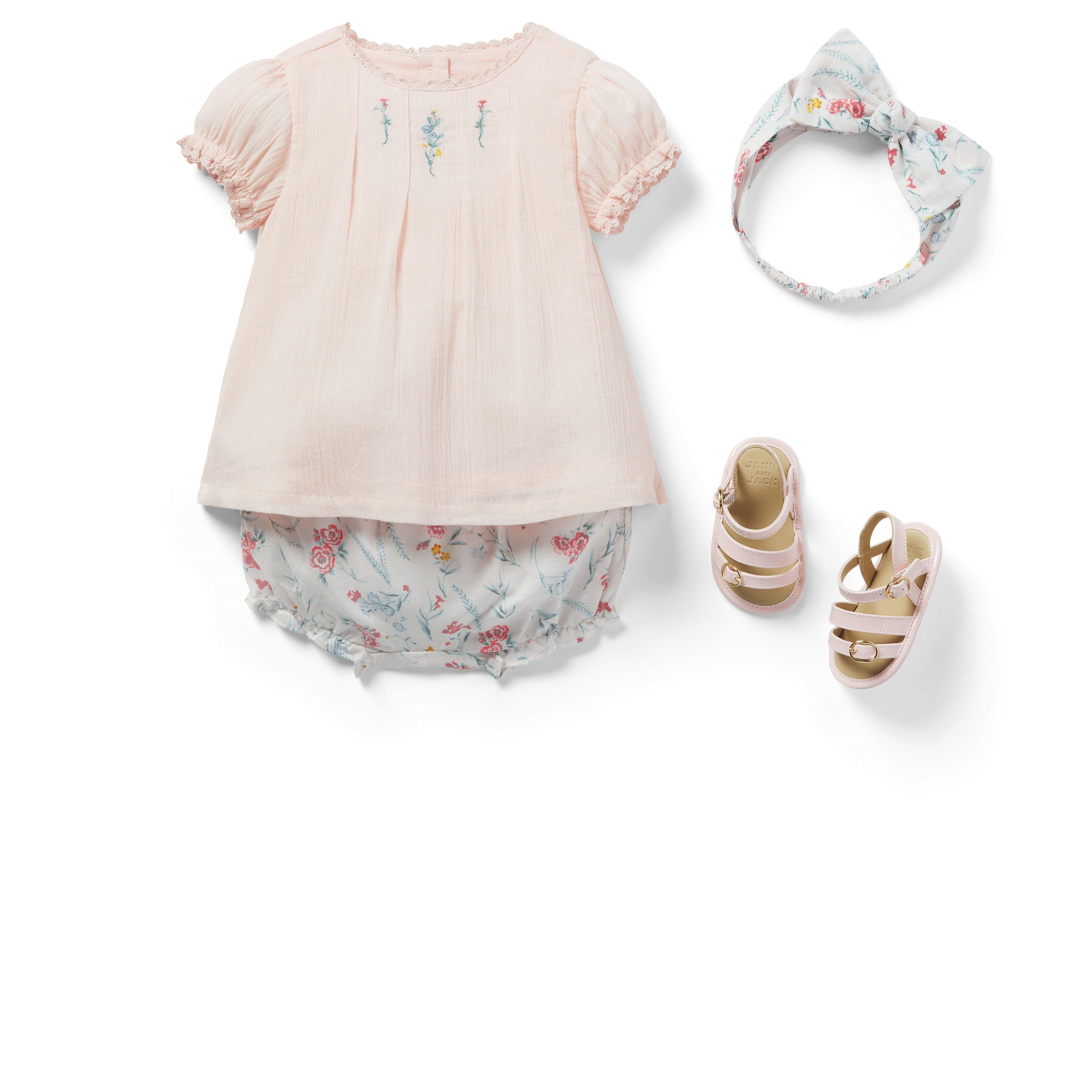 Baby Floral Ruffle Bloomers image number 2