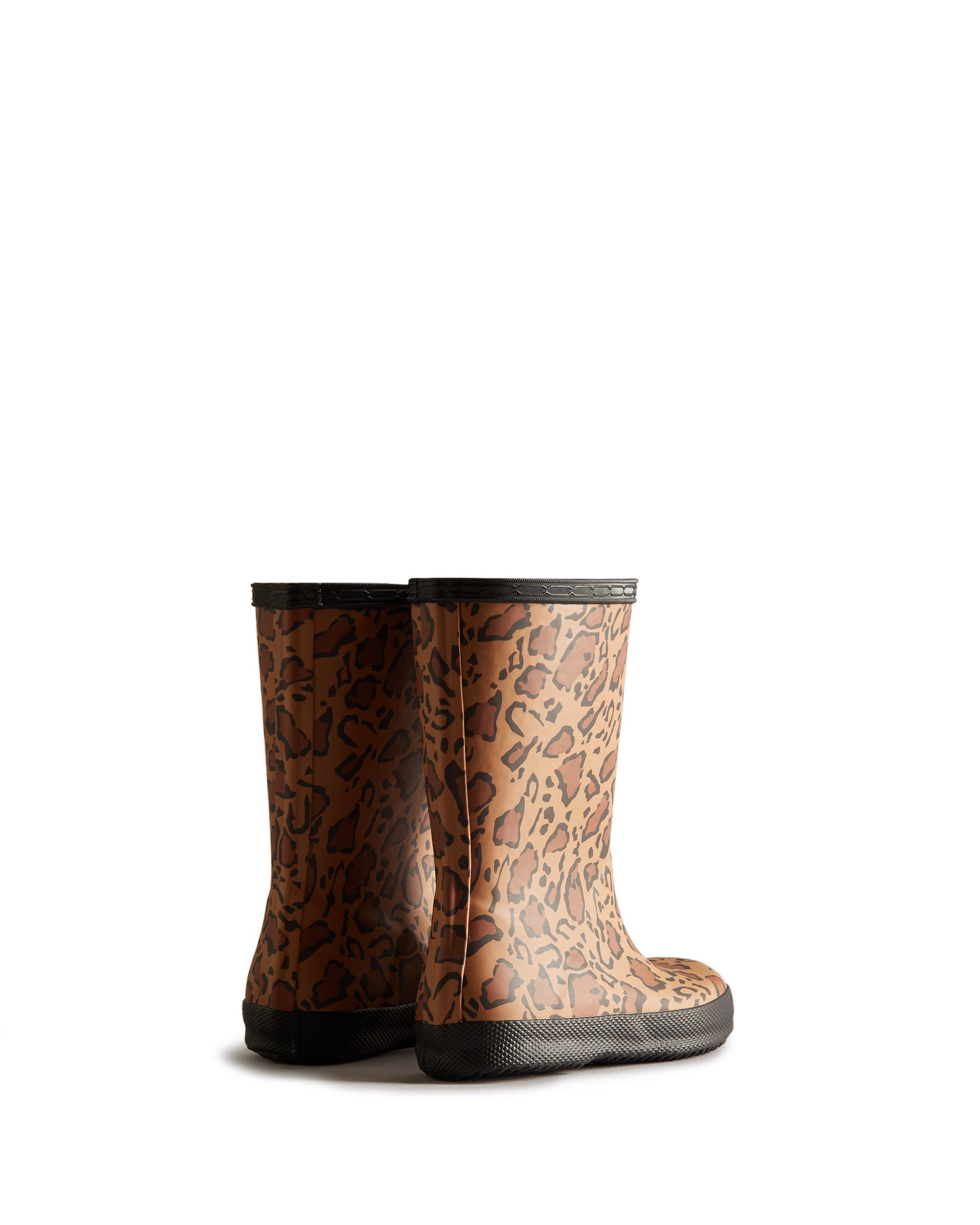 Hunter Original Kids First Classic Leopard Rain Boot image number 1