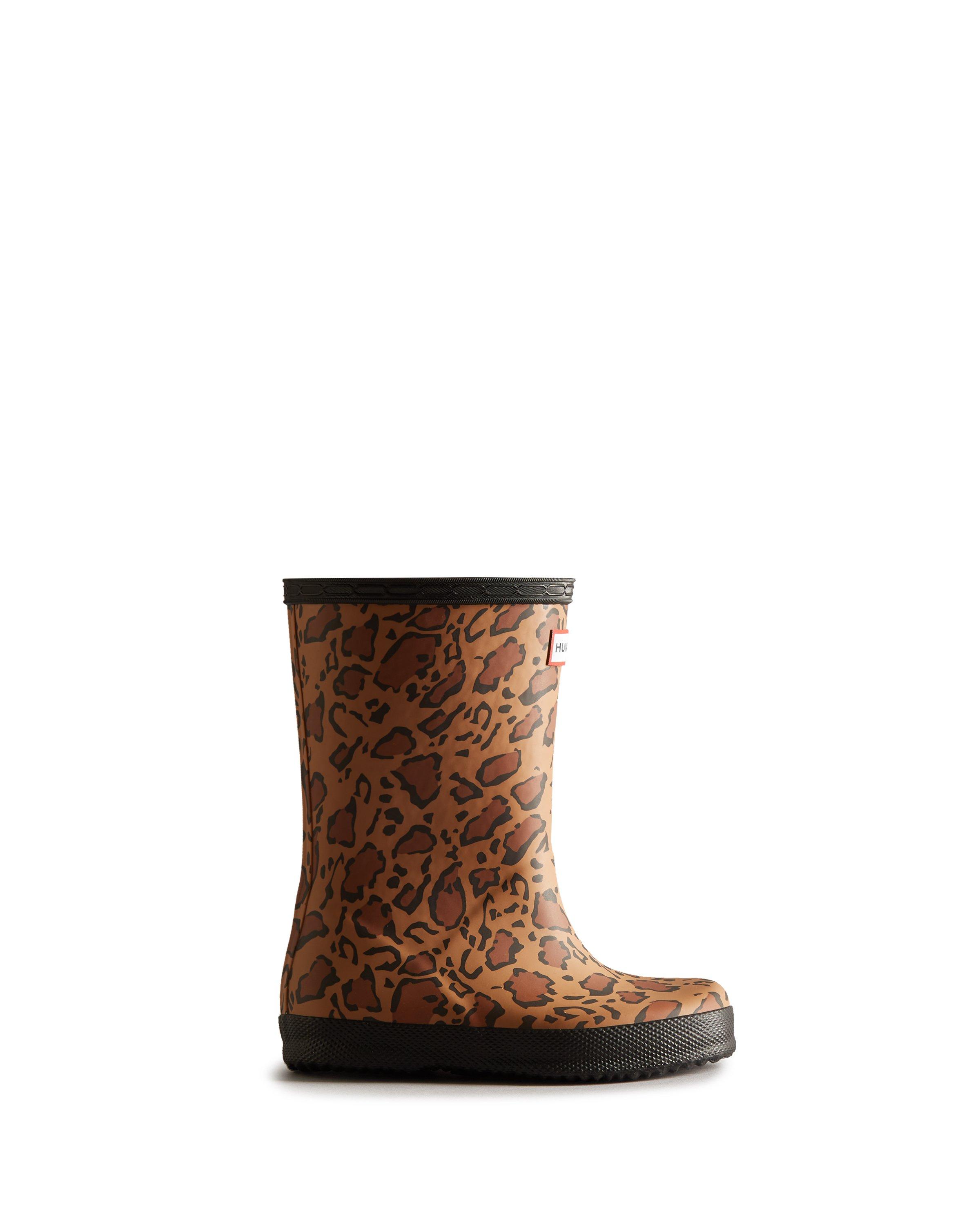 Hunter Original Kids First Classic Leopard Rain Boot image number 3