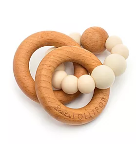 Loulou Lollipop Sand Beaded Silicone Teether