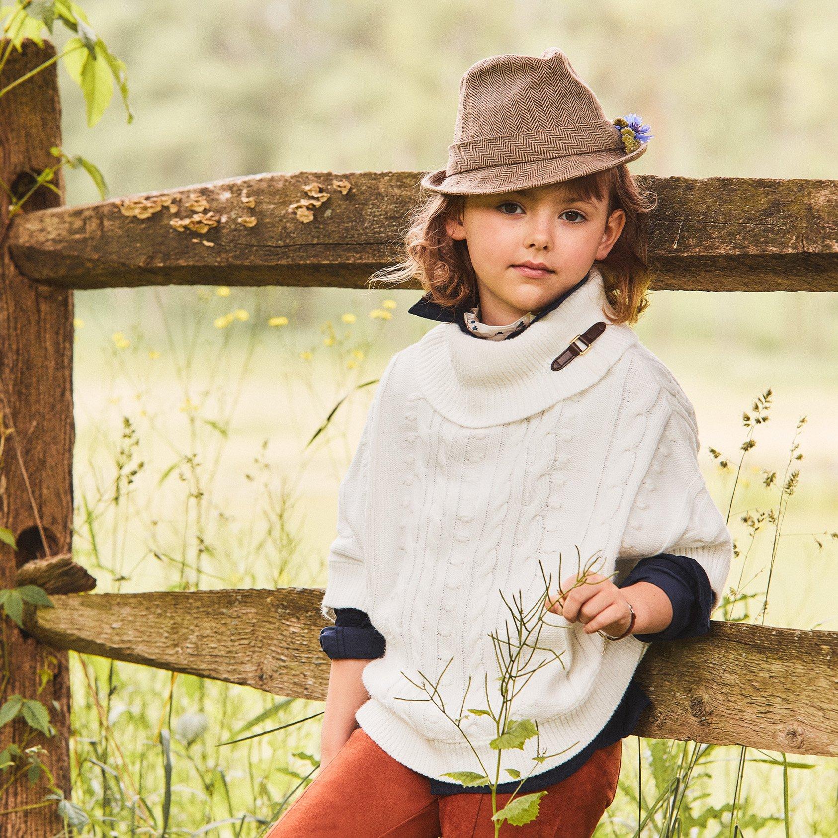 The Cable Knit Sweater Cape  image number 1