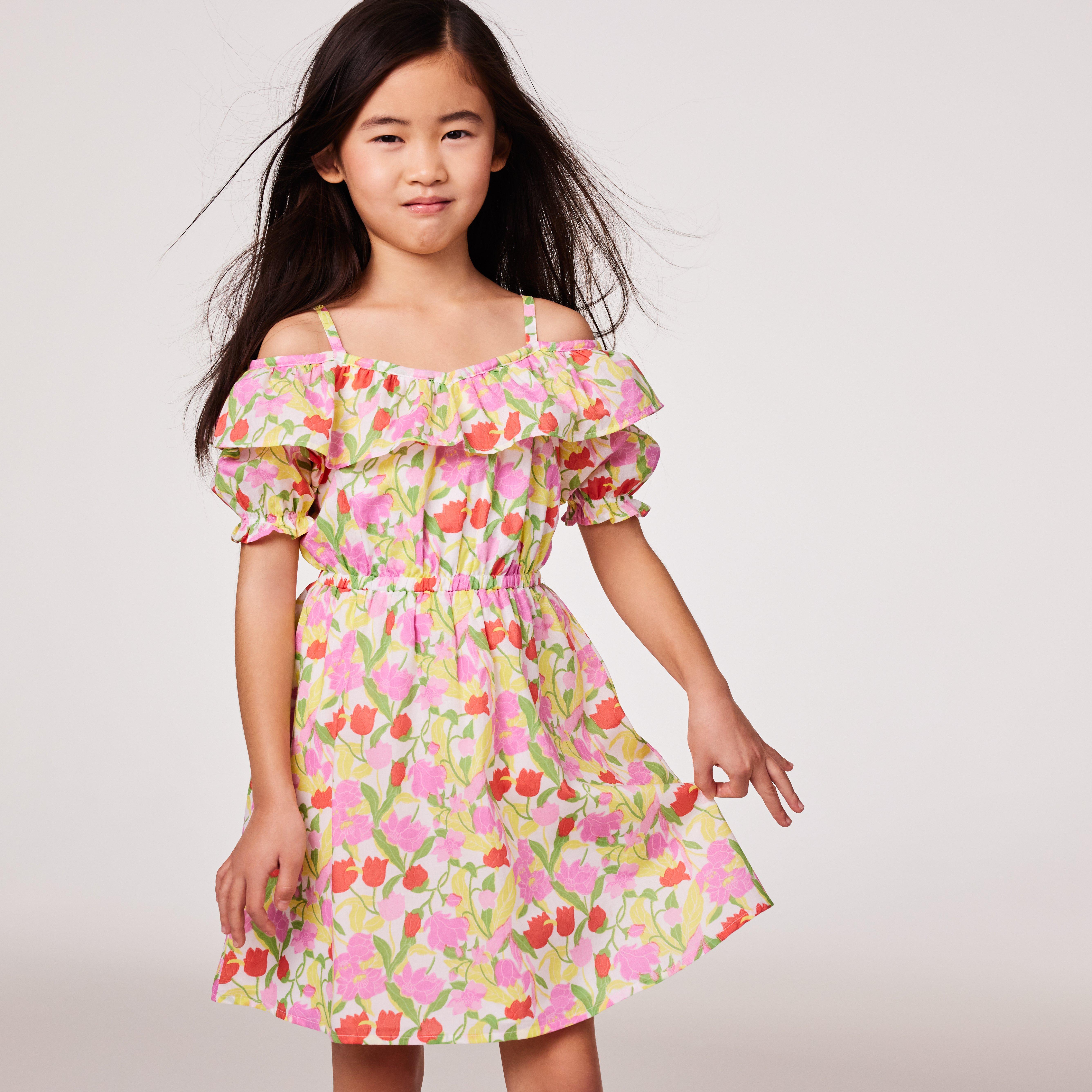 Floral Cold Shoulder Dress image number 5