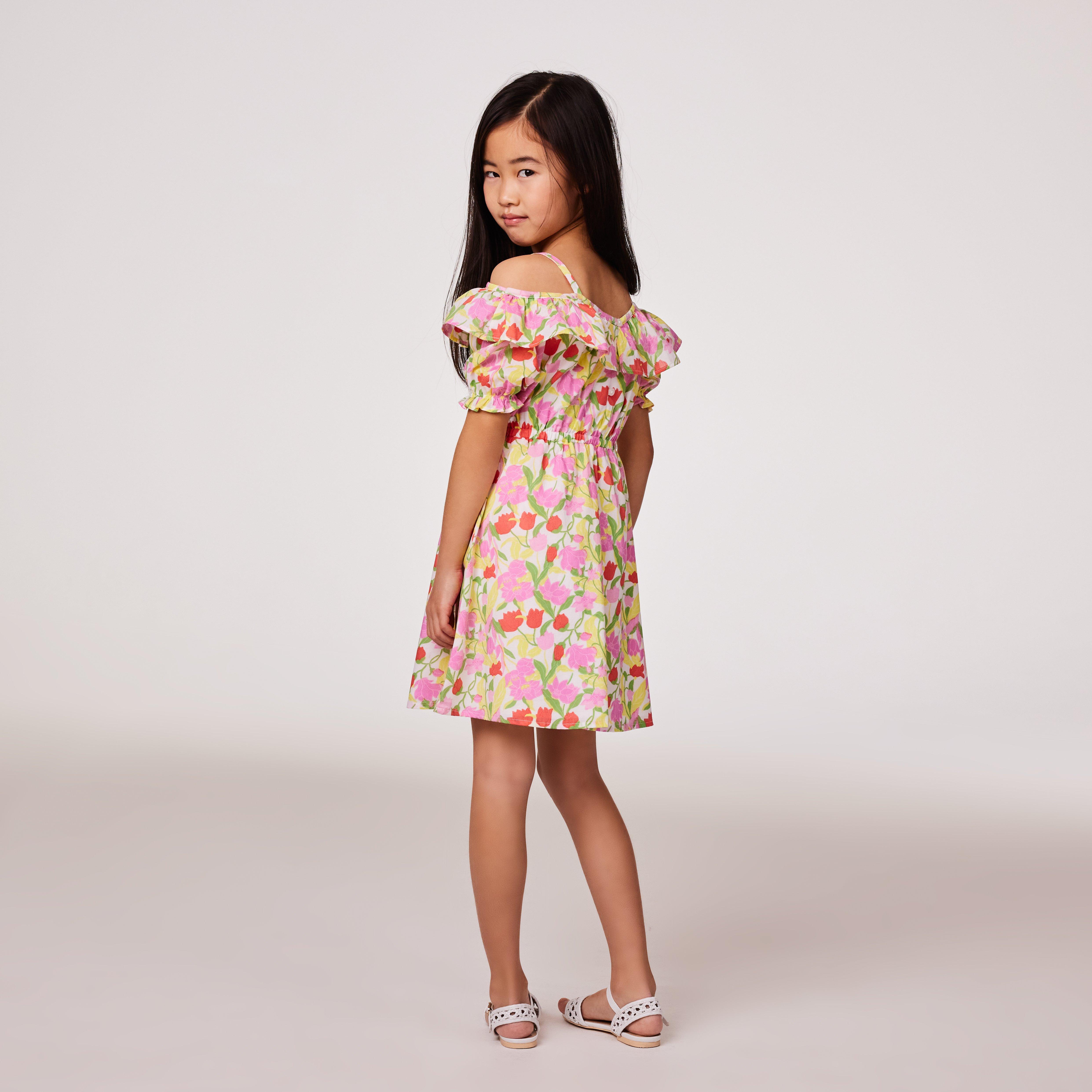 Floral Cold Shoulder Dress image number 4