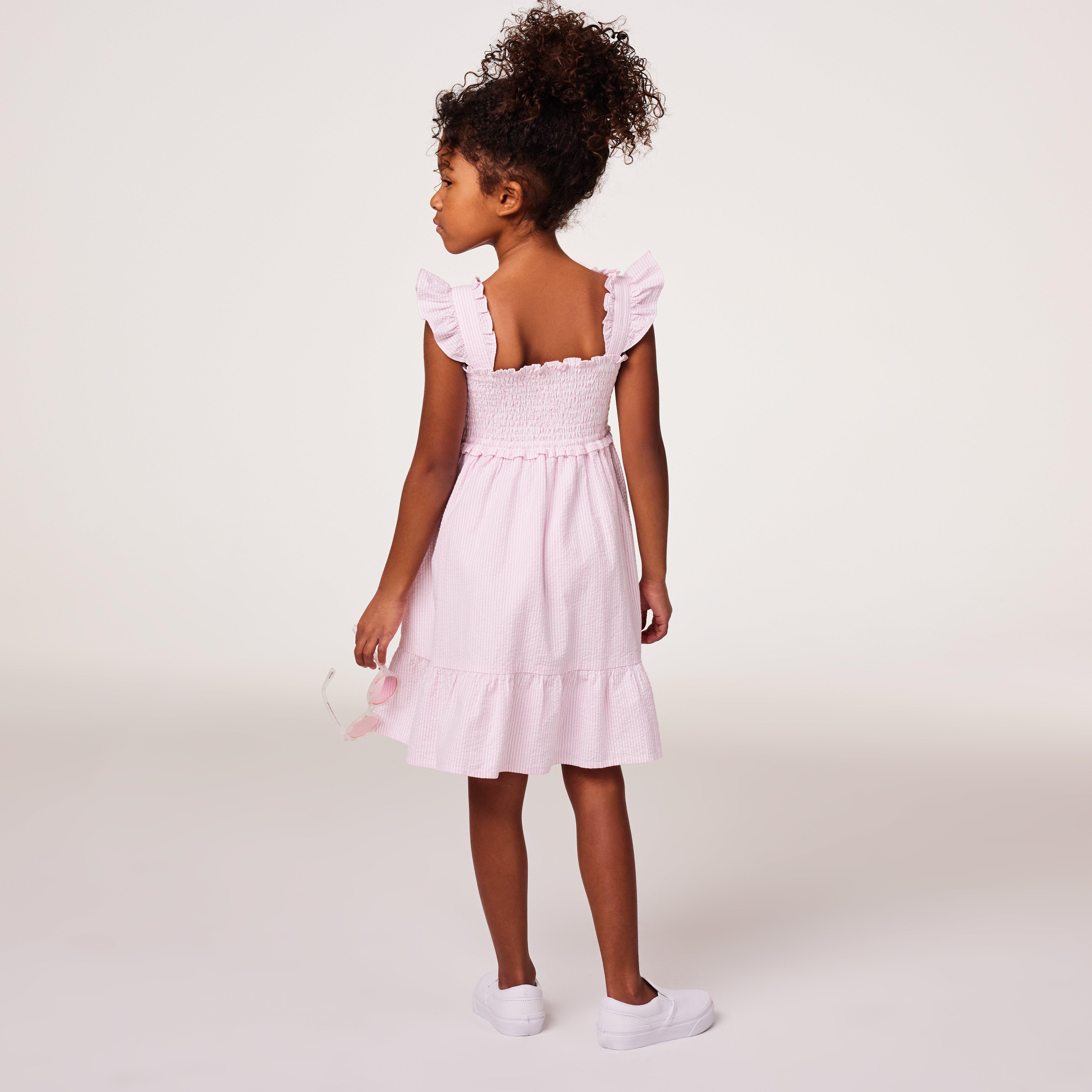 The Emily Seersucker Smocked Sundress image number 4