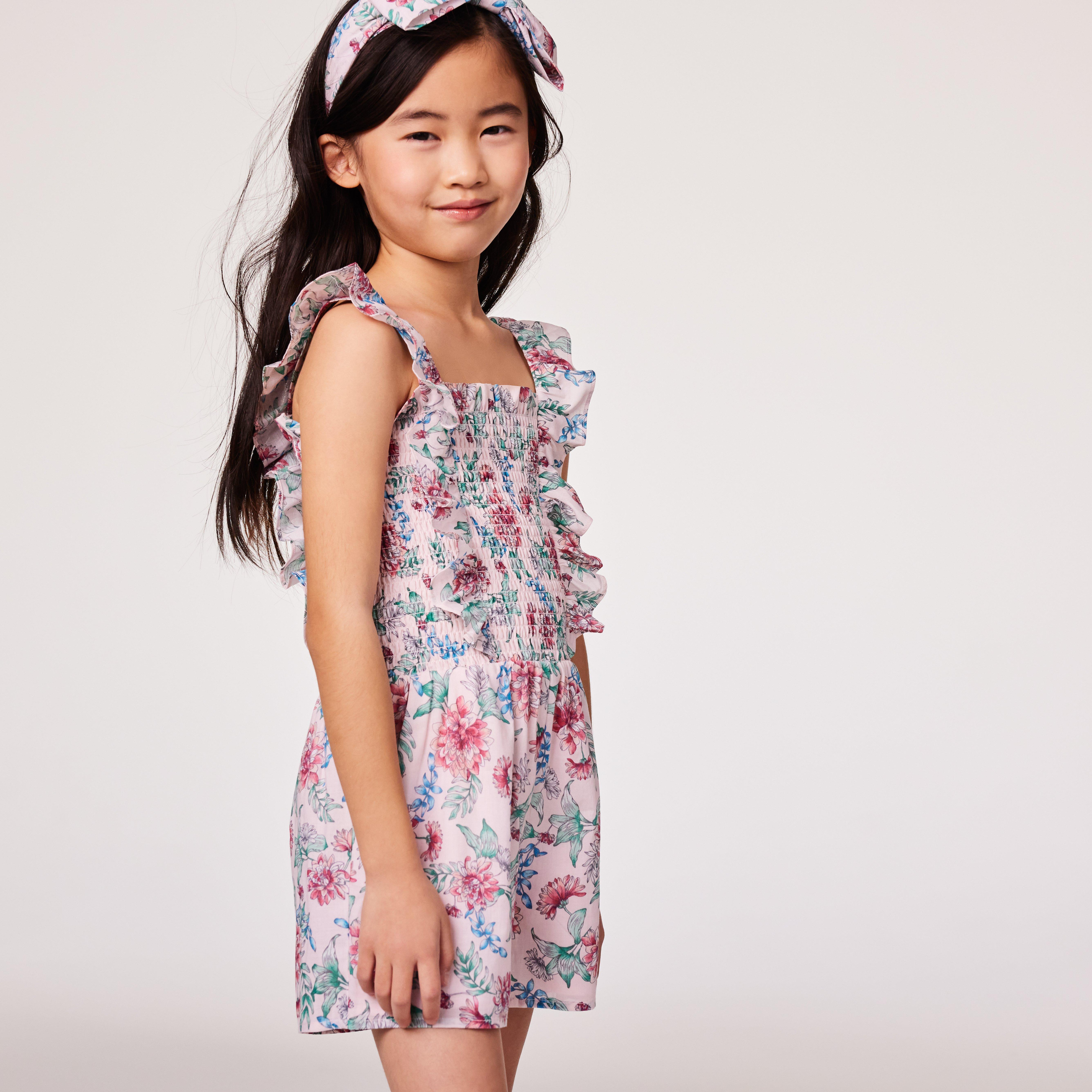 Floral Smocked Romper image number 5