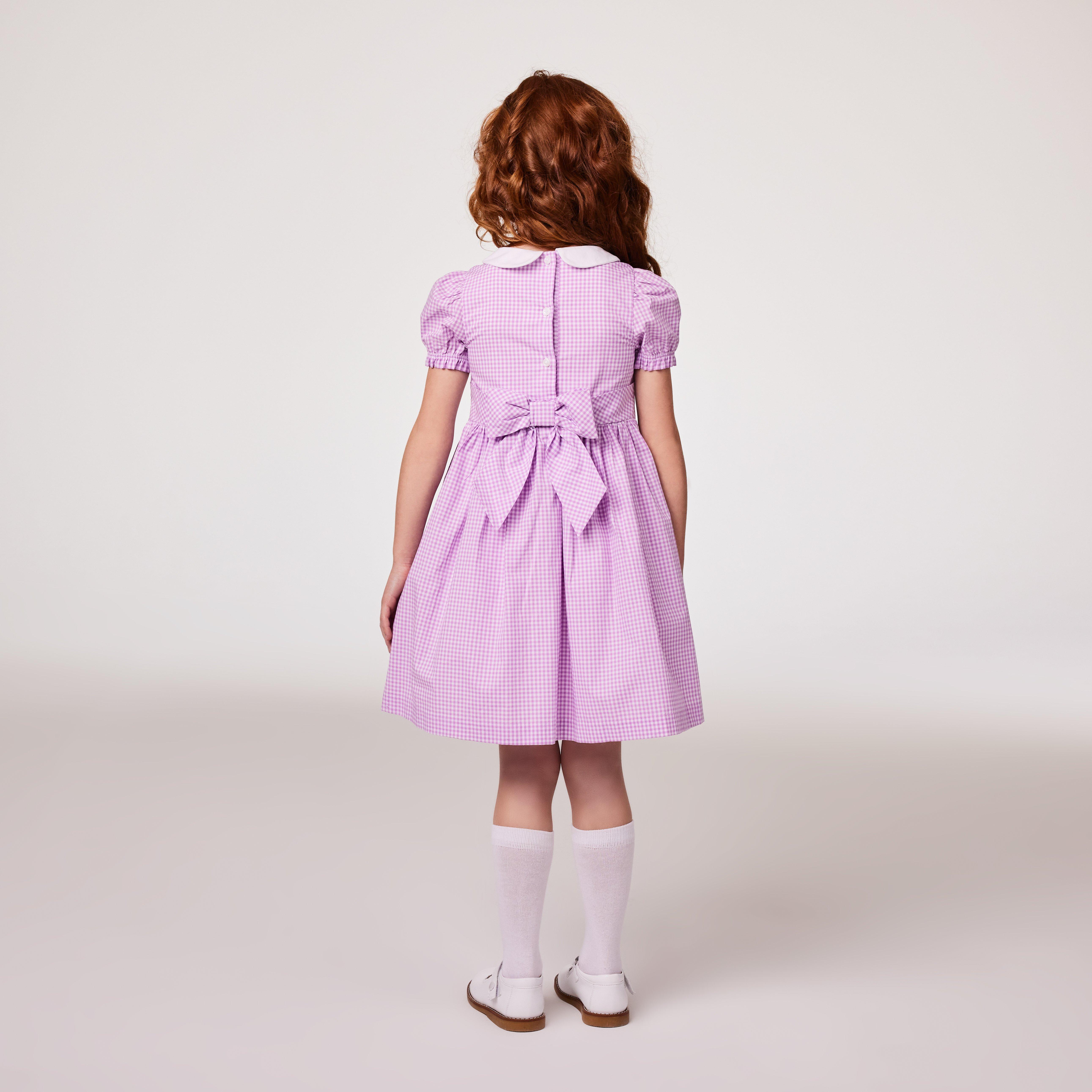 The Charlotte Gingham Smocked Dress image number 4