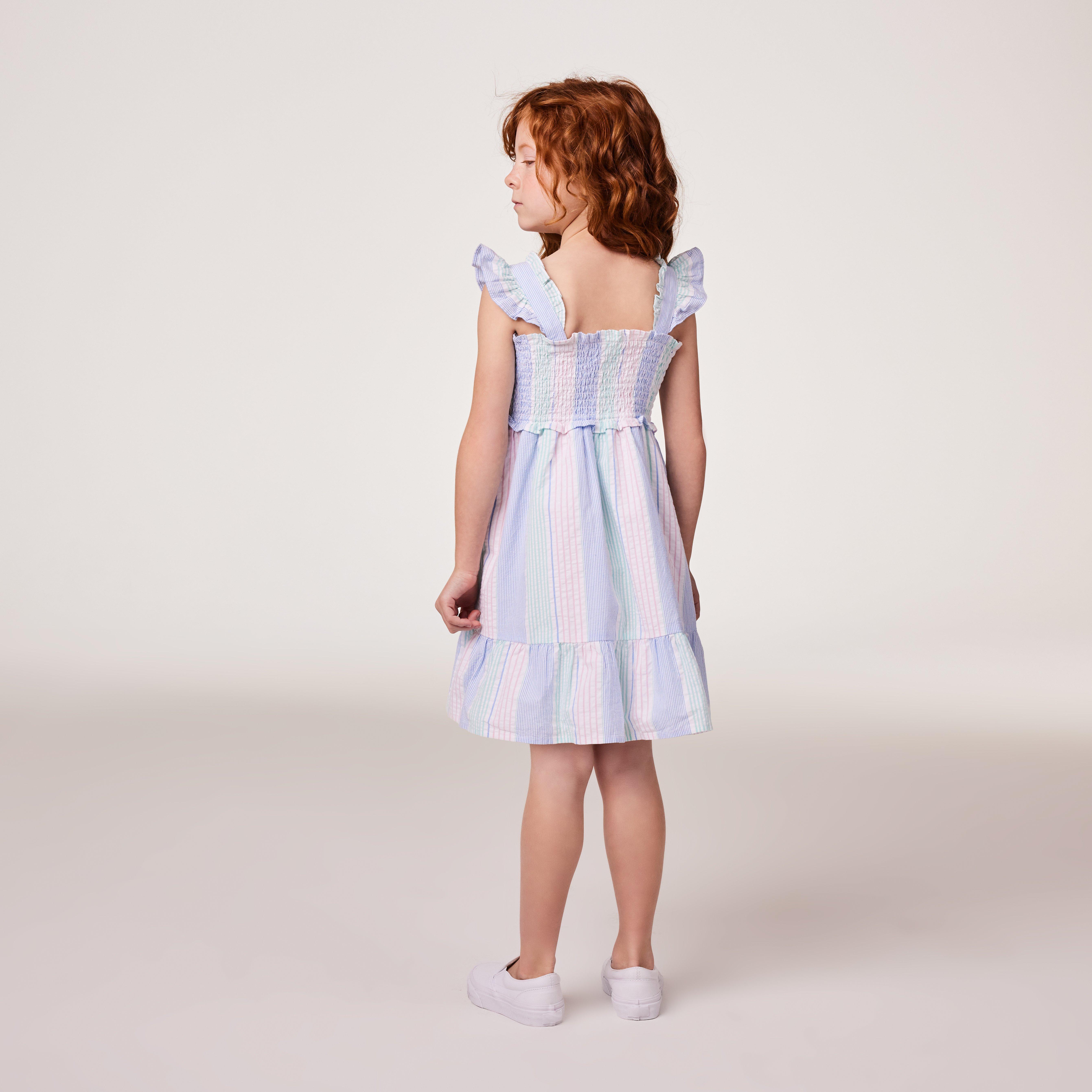 The Emily Seersucker Smocked Sundress image number 5