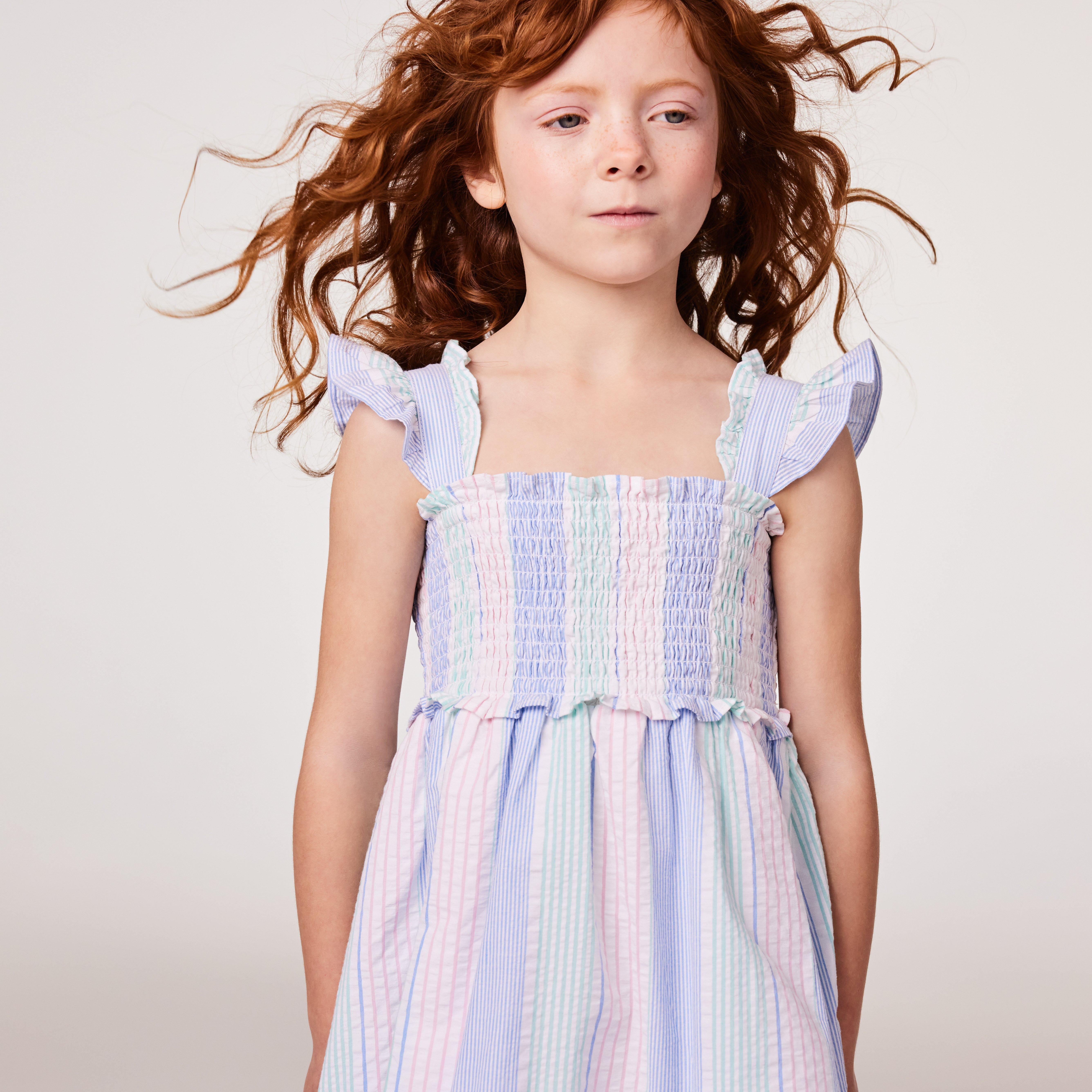 The Emily Seersucker Smocked Sundress image number 6