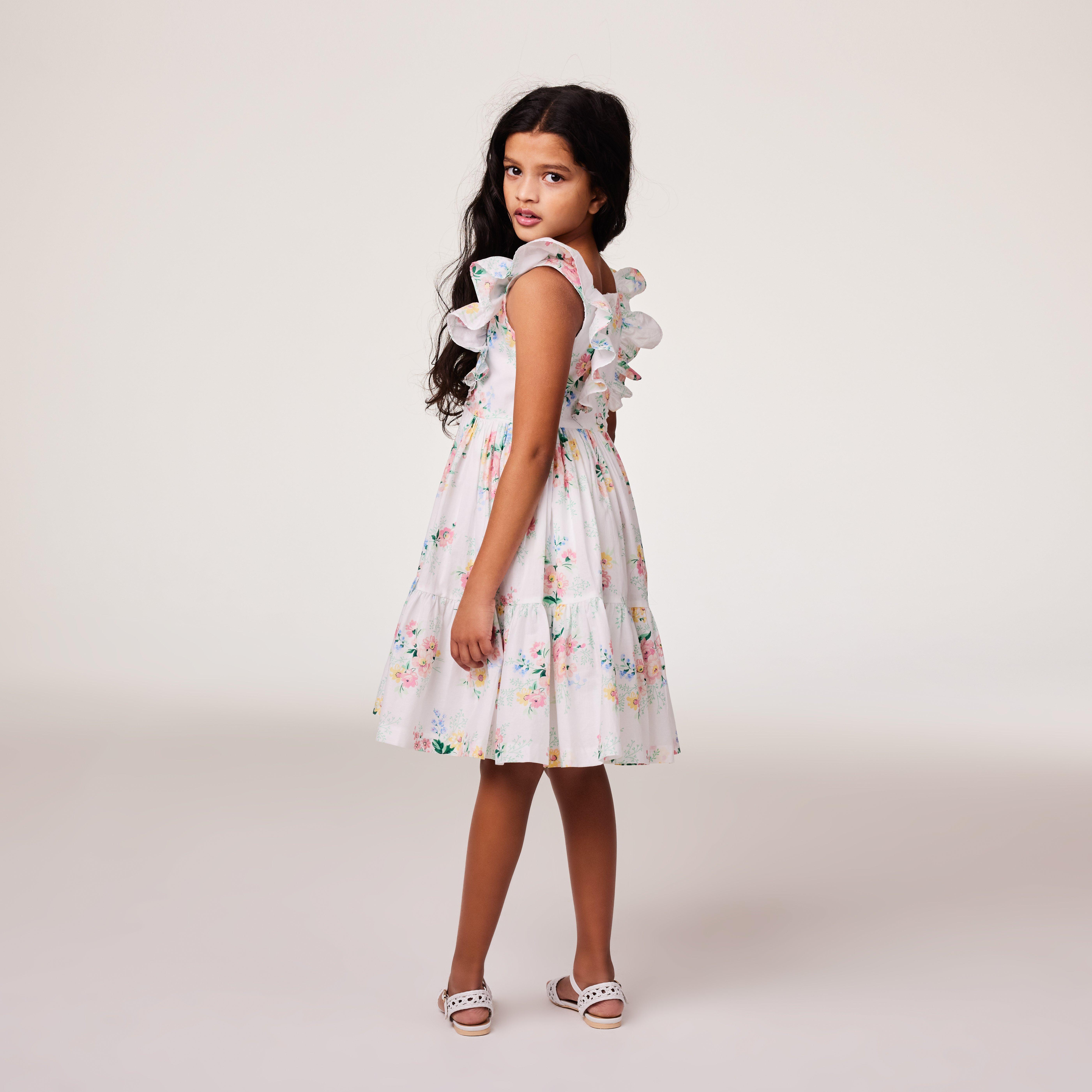 Floral Smocked Ruffle Dress image number 5