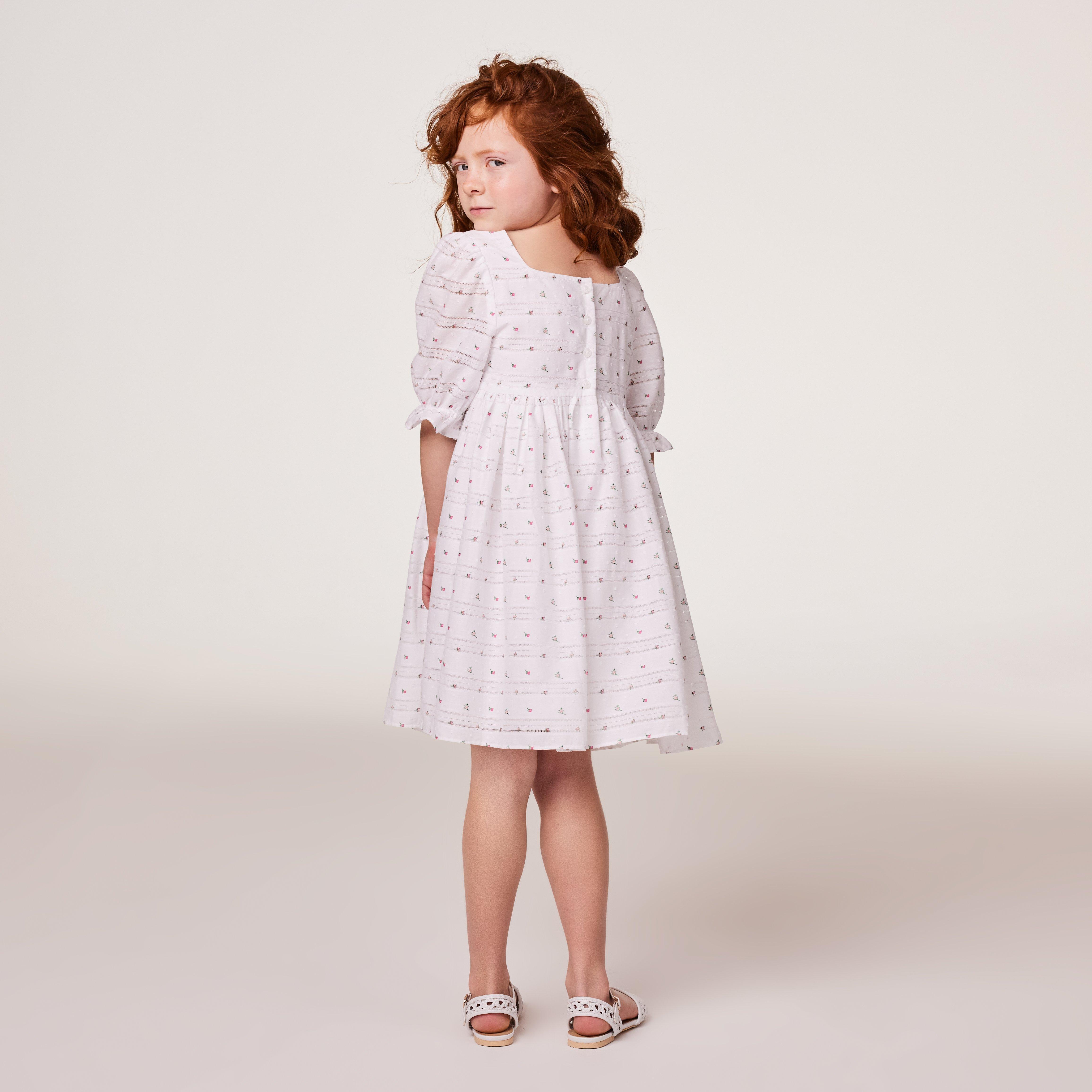 Floral Swiss Dot Dress image number 5