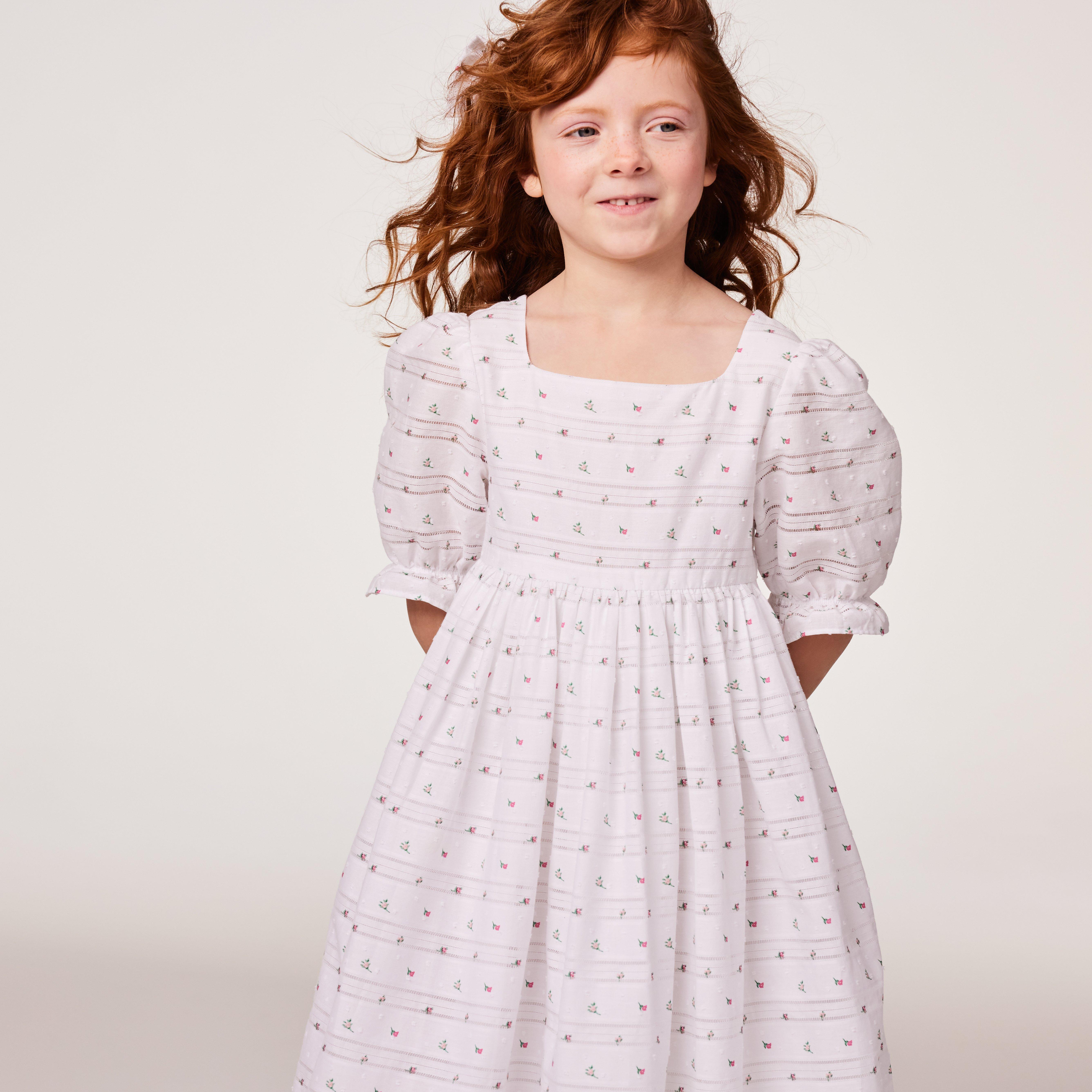 Floral Swiss Dot Dress image number 6