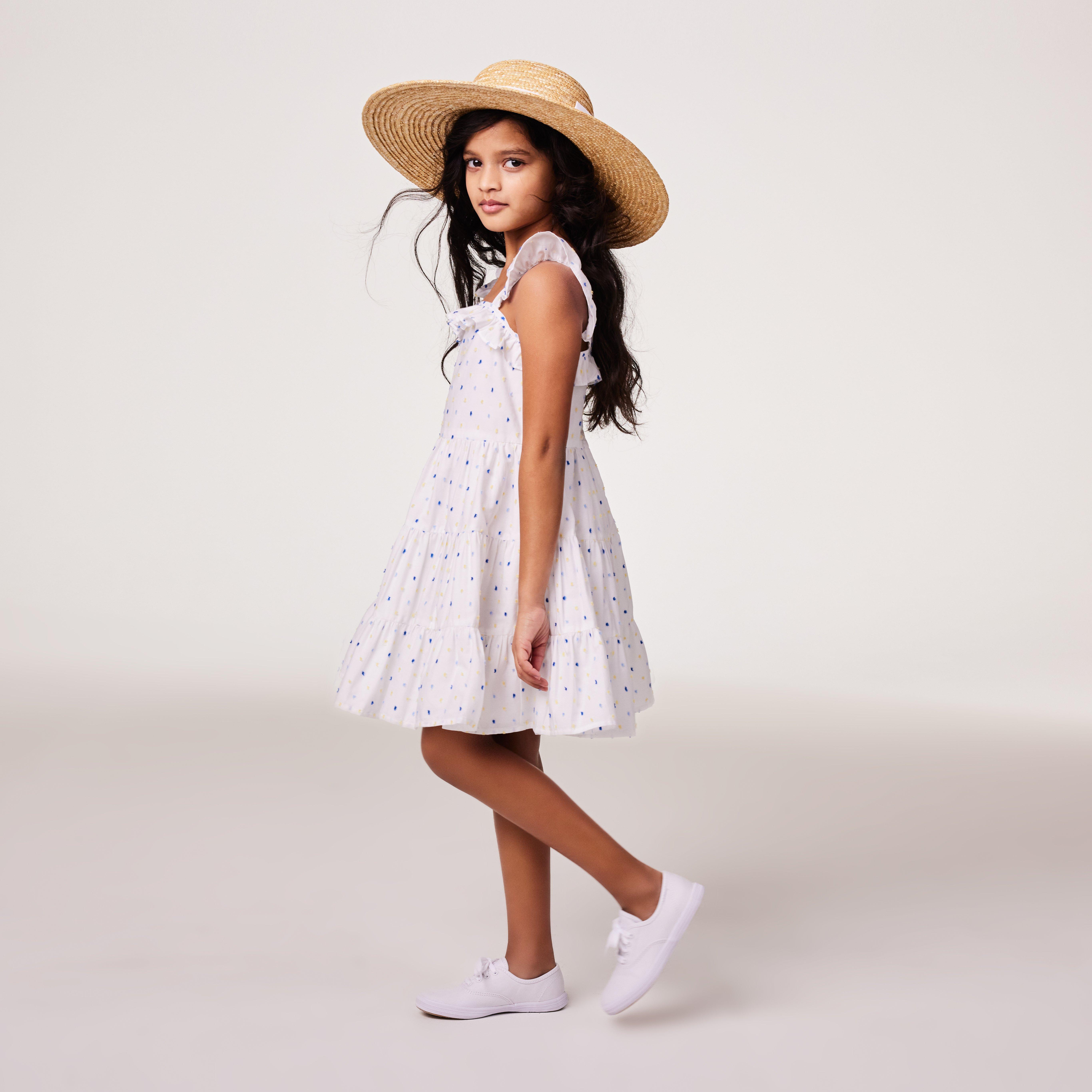 Ruffle Trim Swiss Dot Sundress image number 5