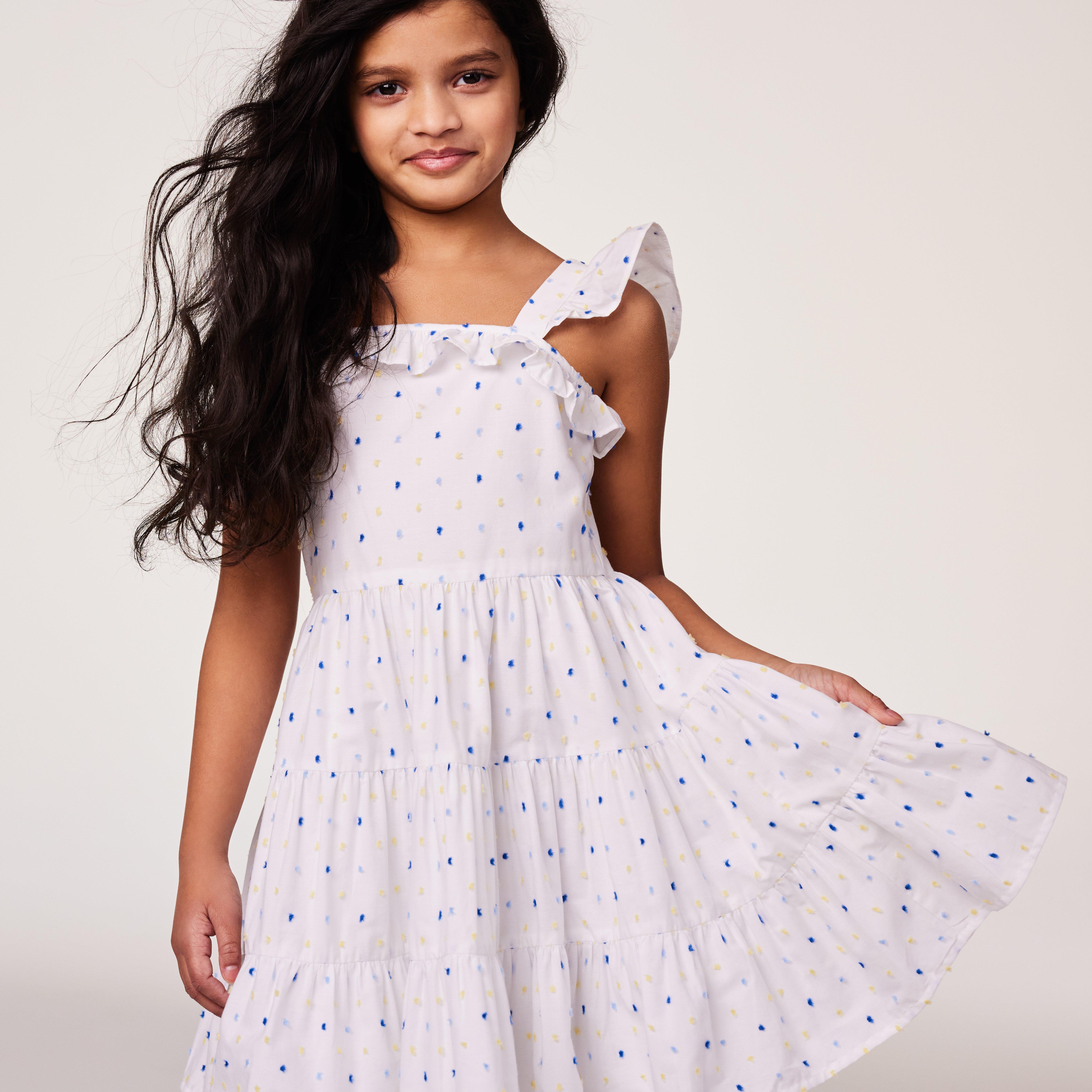 Ruffle Trim Swiss Dot Sundress image number 6