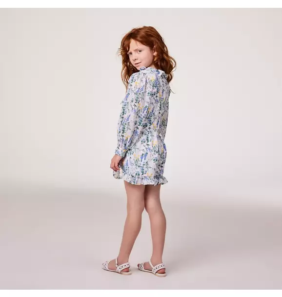 Floral Ruffle Romper image number 4