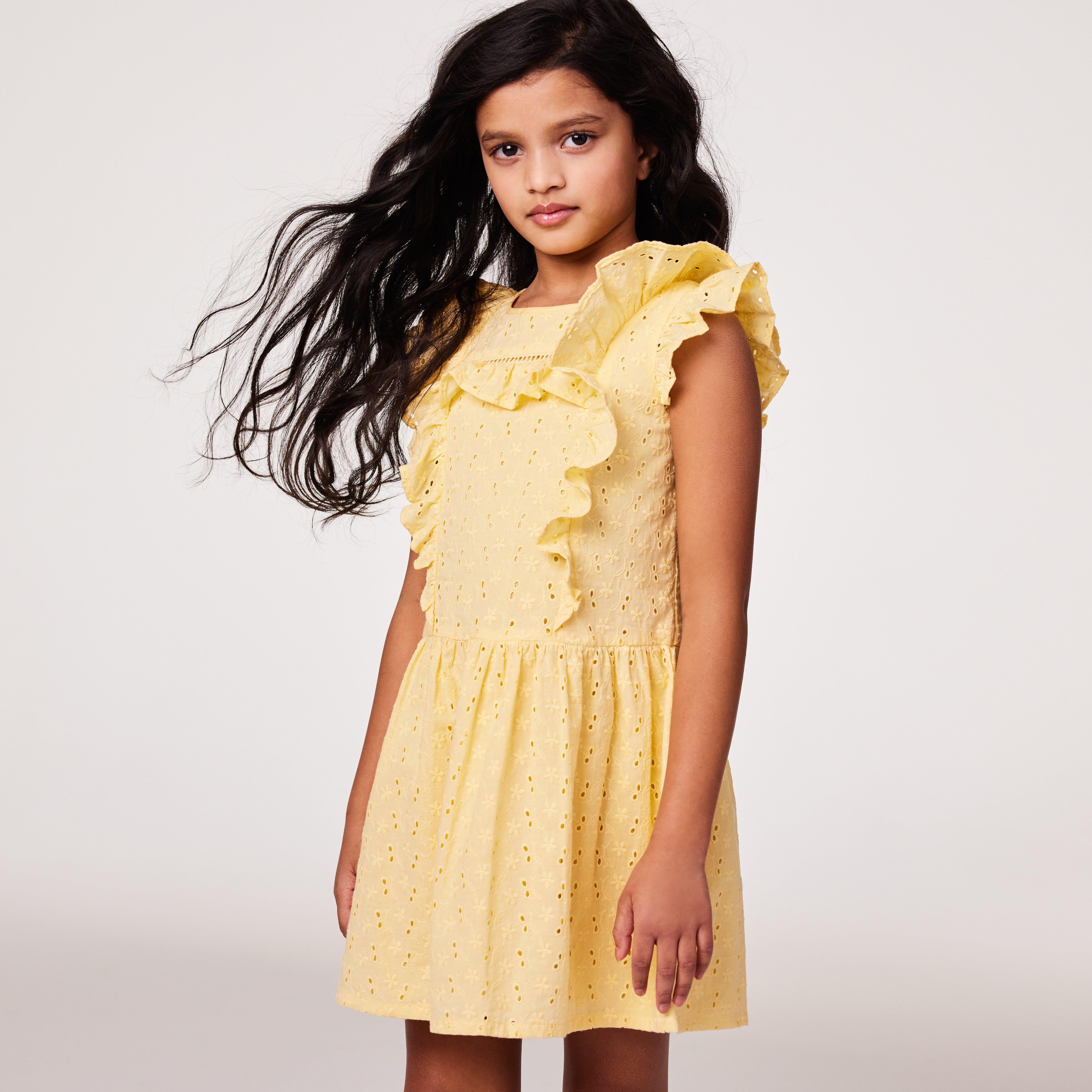 Ruffle Trim Eyelet Dress image number 5