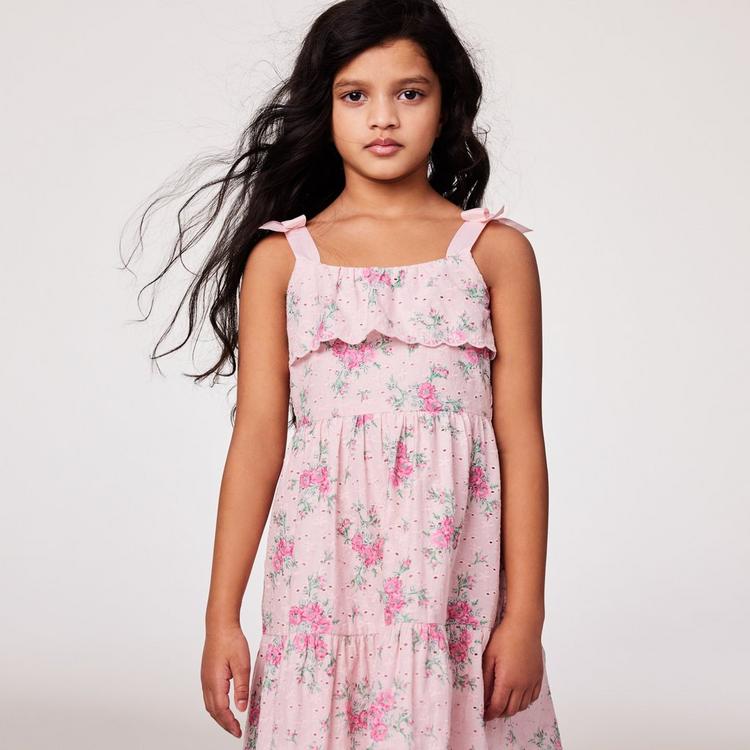 Girl Crystal Rose Floral Floral Eyelet Dress by Janie and Jack