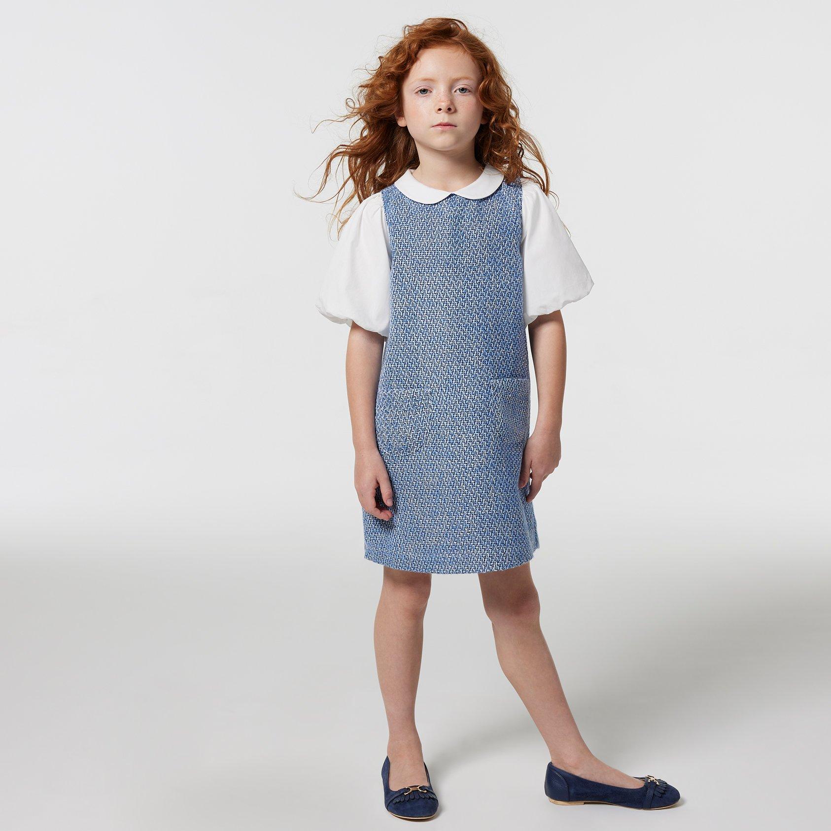 Boucle Bubble Sleeve Dress image number 0