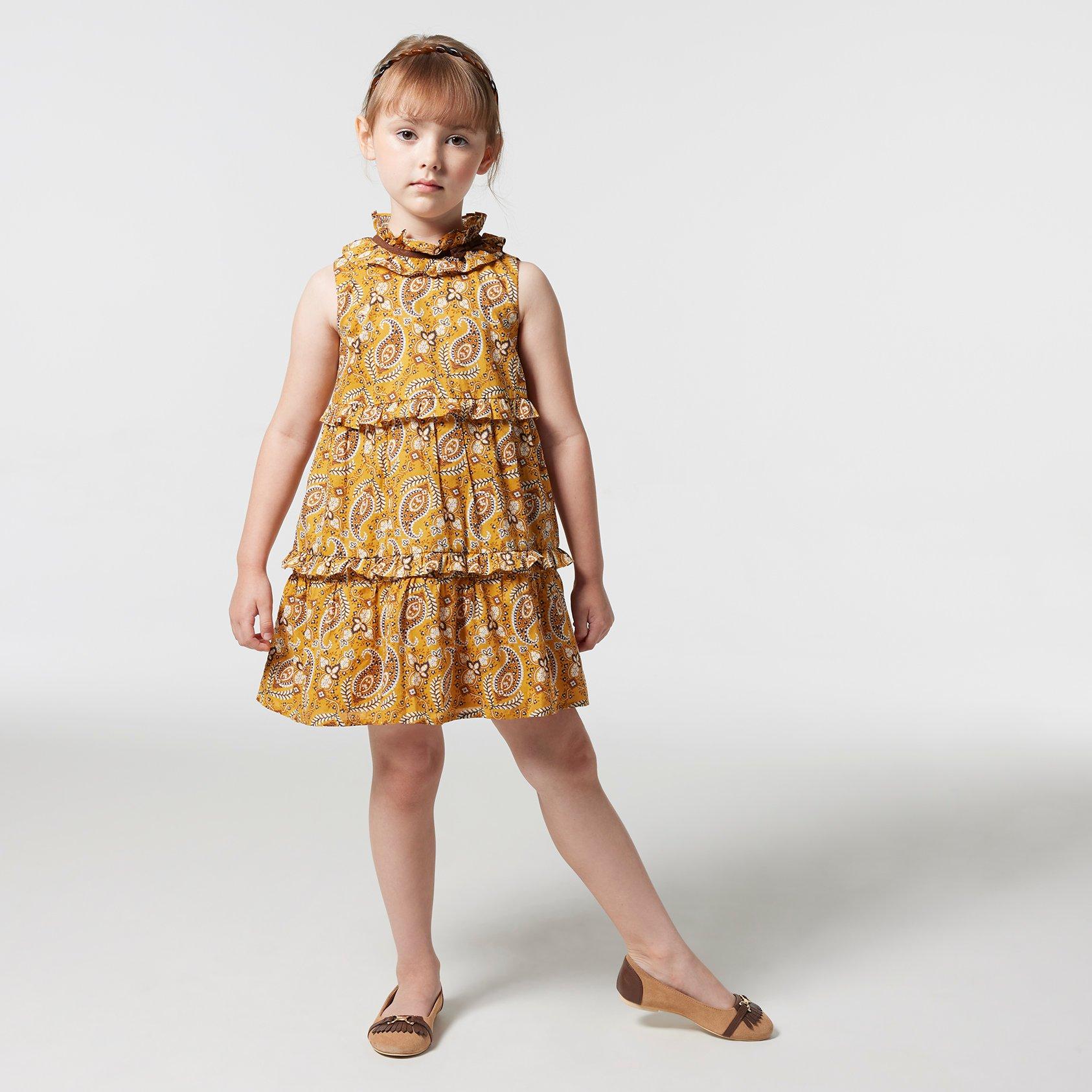 Paisley Ruffle Tiered Dress image number 0
