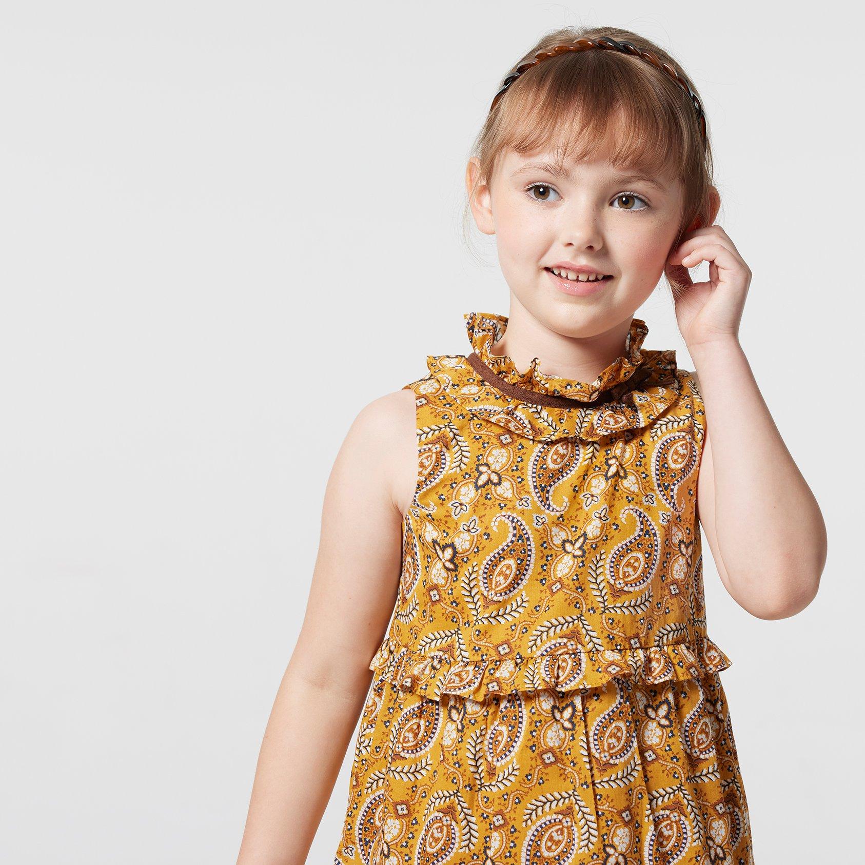 Paisley Ruffle Tiered Dress image number 4