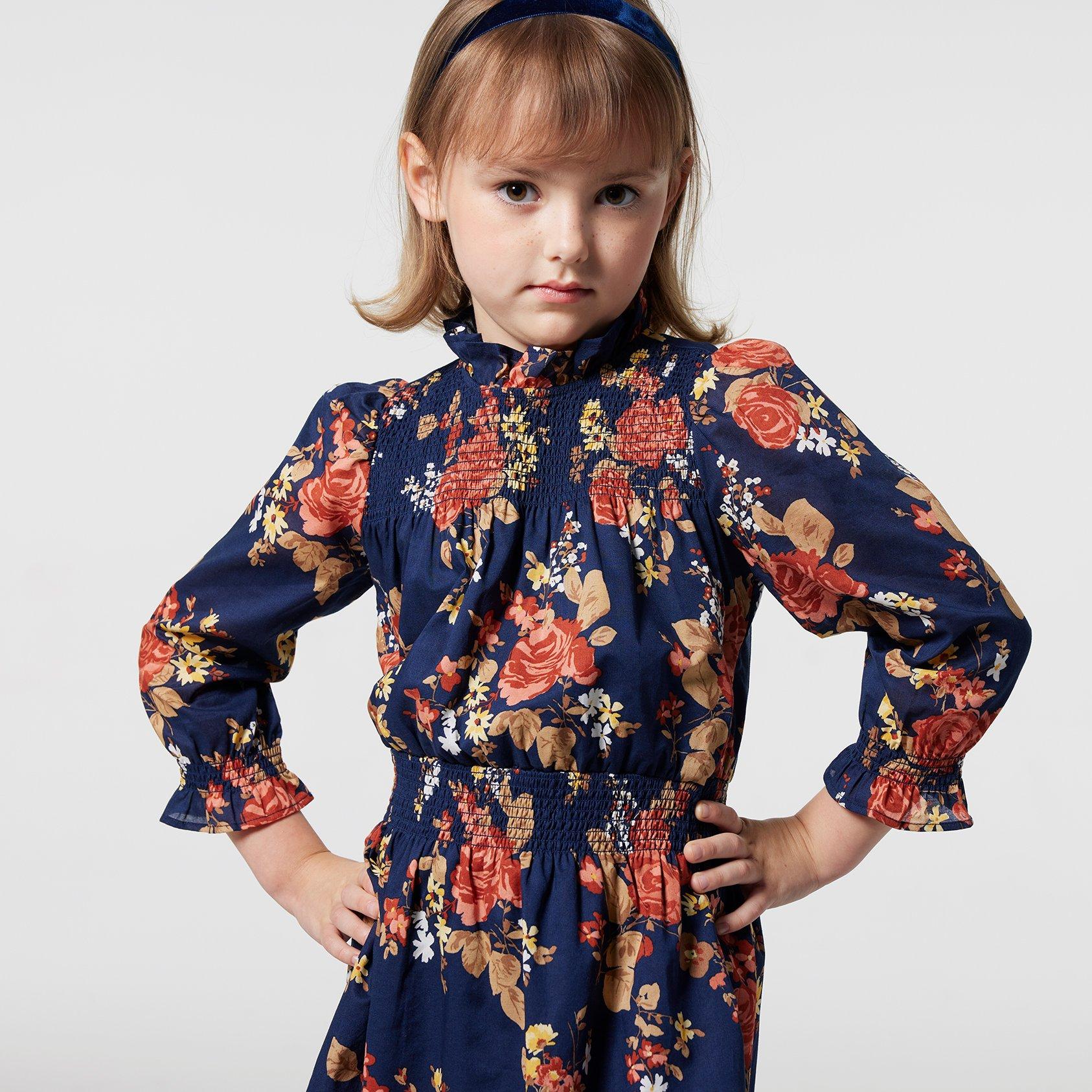 The Cleo Floral Smocked Dress image number 4