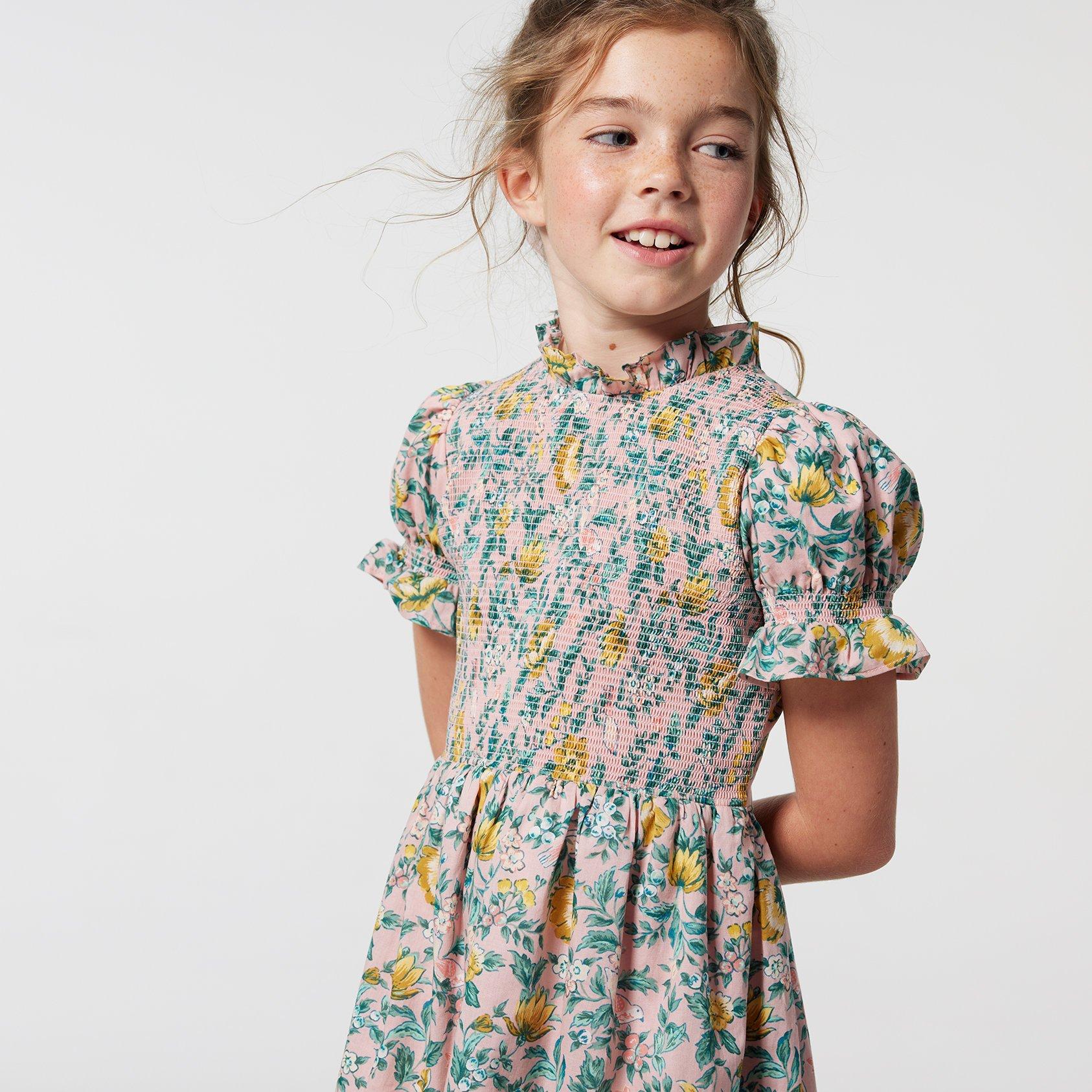 The Hannah Floral Smocked Dress image number 4