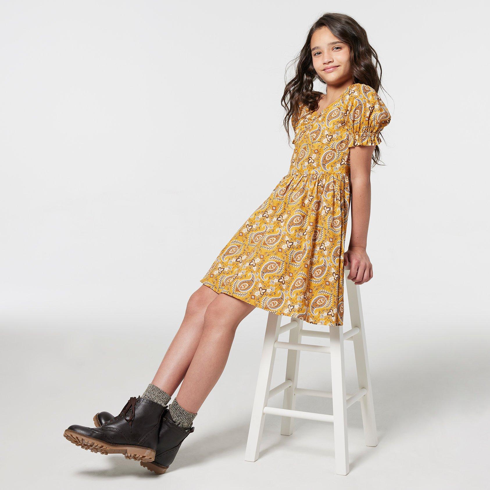 Paisley Puff Sleeve Dress image number 0