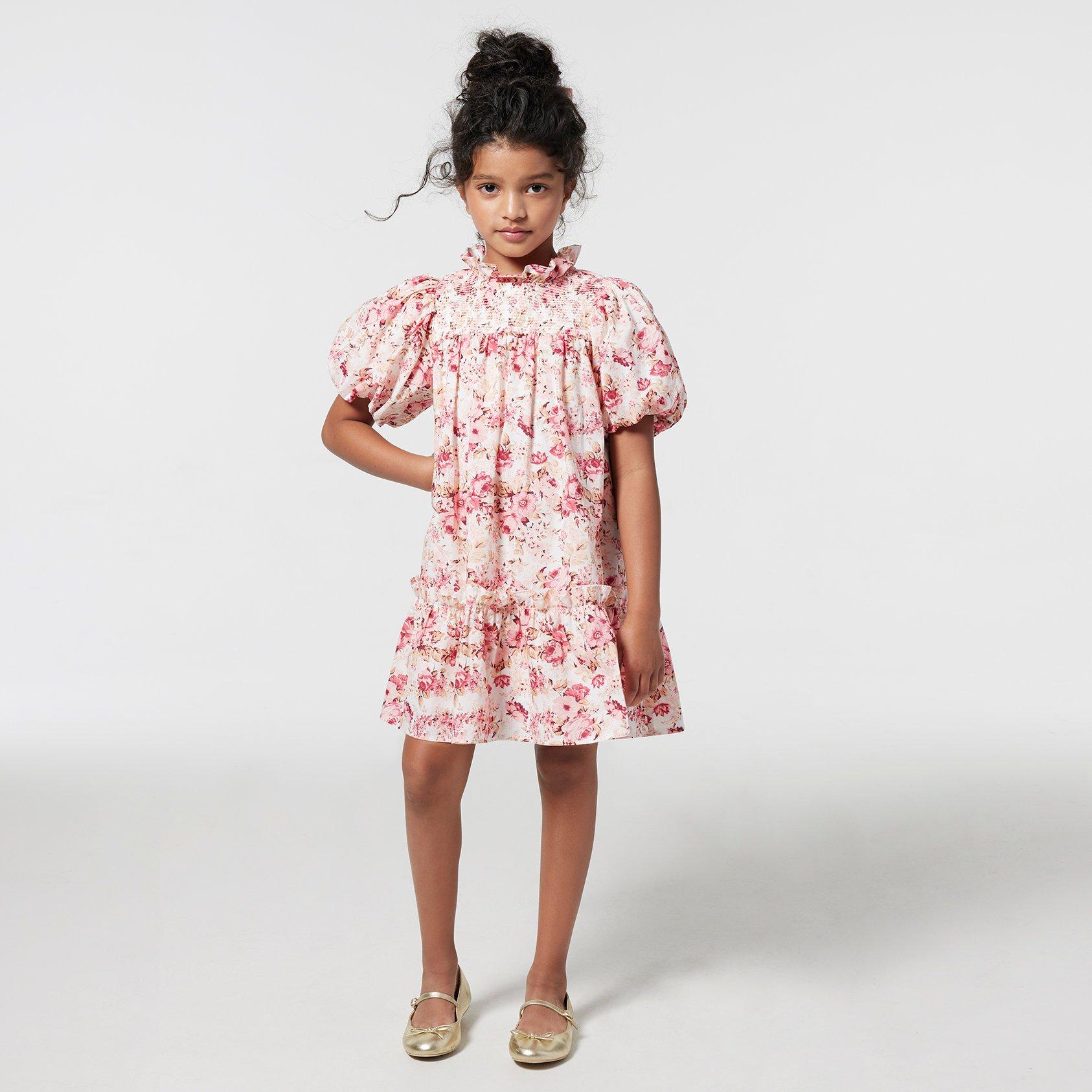 Girl Pearl Floral The Olivia Floral Smocked Dress by Janie and Jack