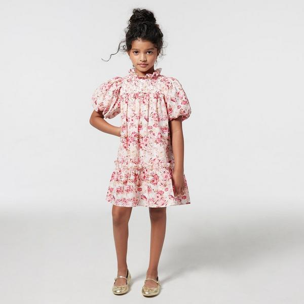 Janie and Jack The Olivia Floral Smocked Dress