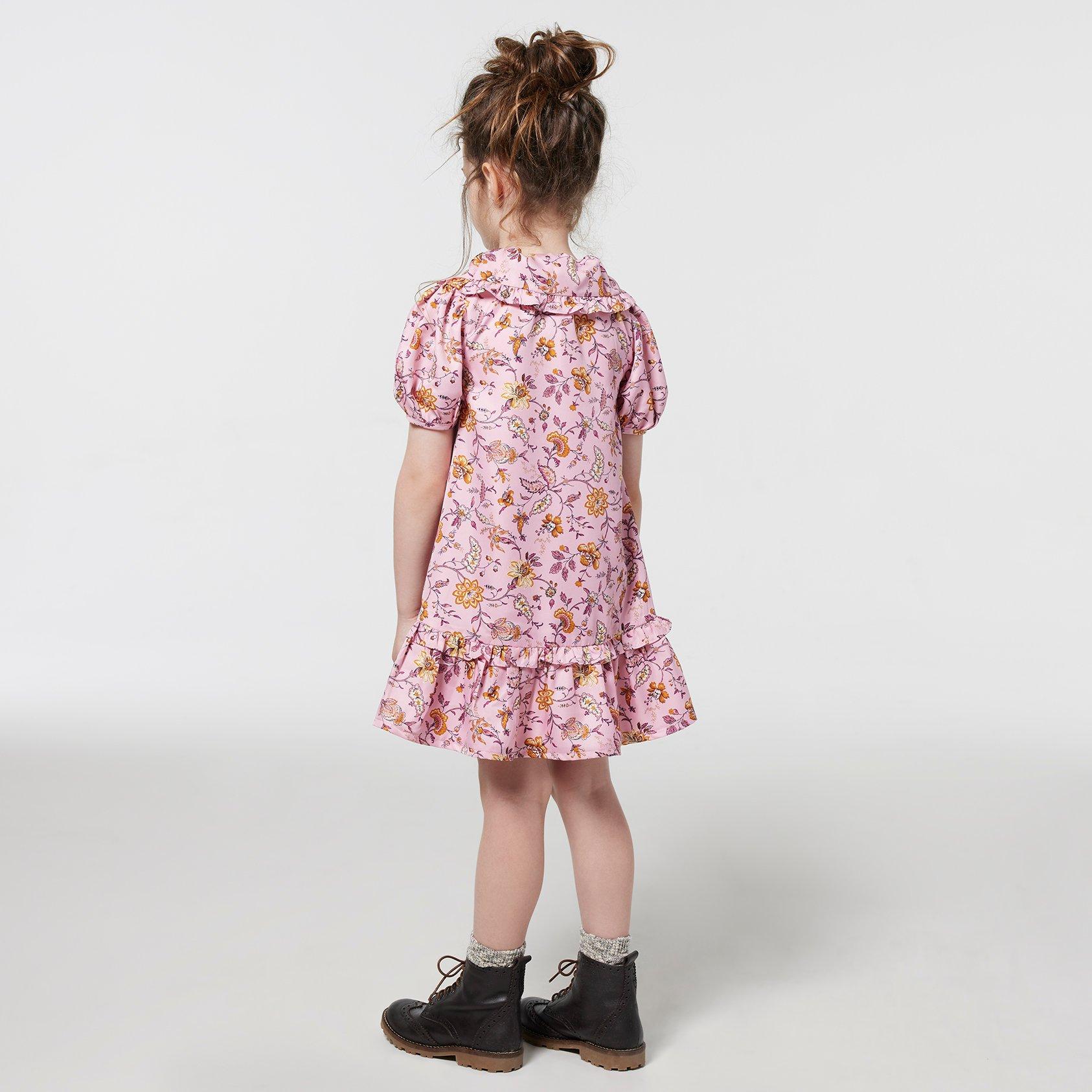 Floral Puff Sleeve Collared Dress image number 2