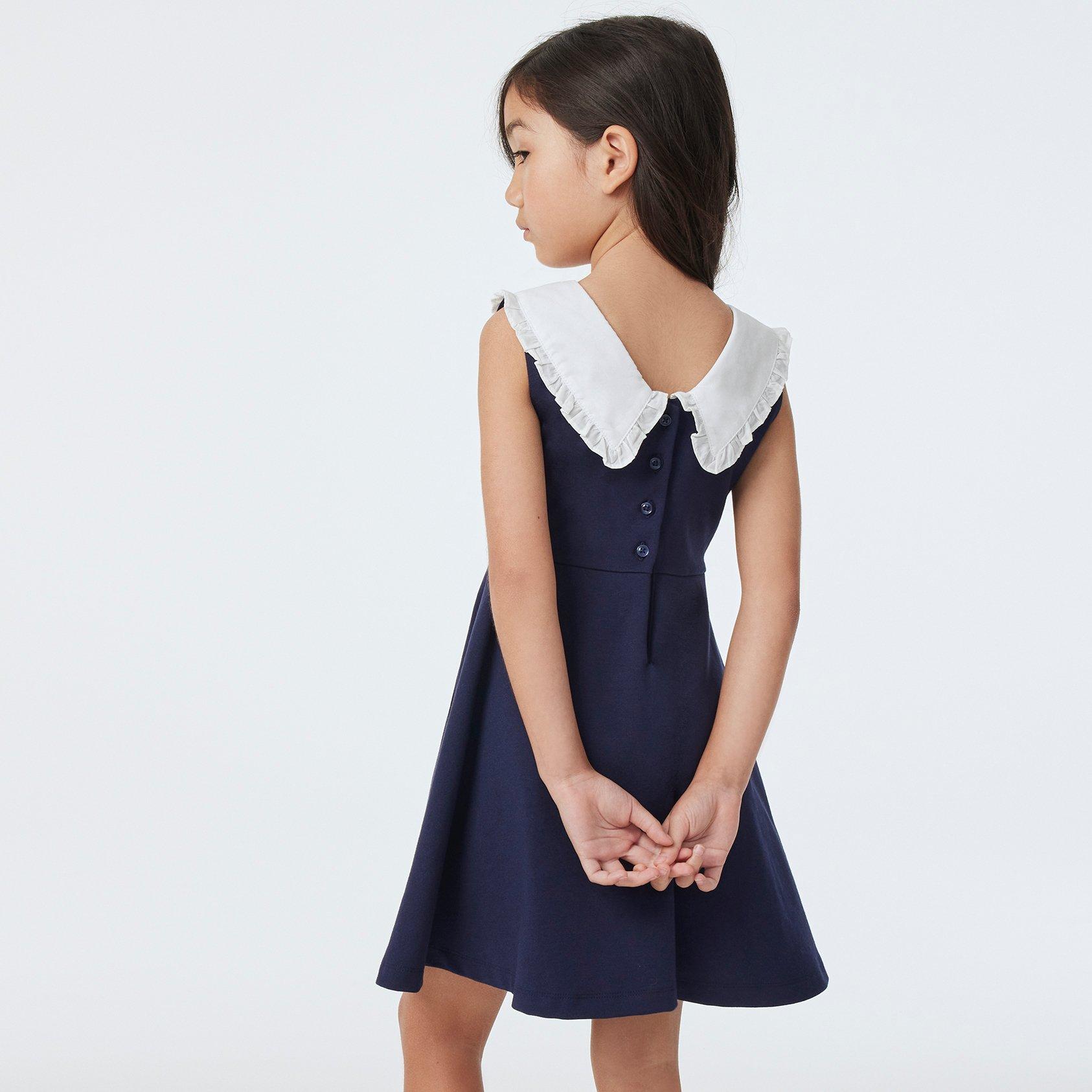 Ruffle Collar Ponte Dress image number 3