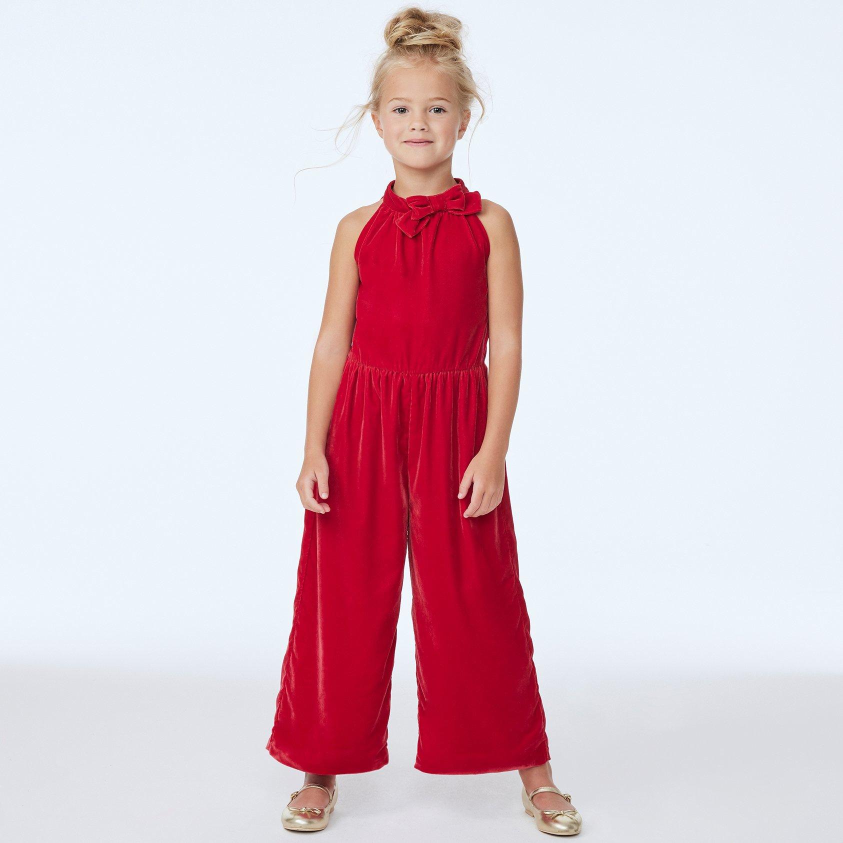 Velvet holiday jumpsuit 2025