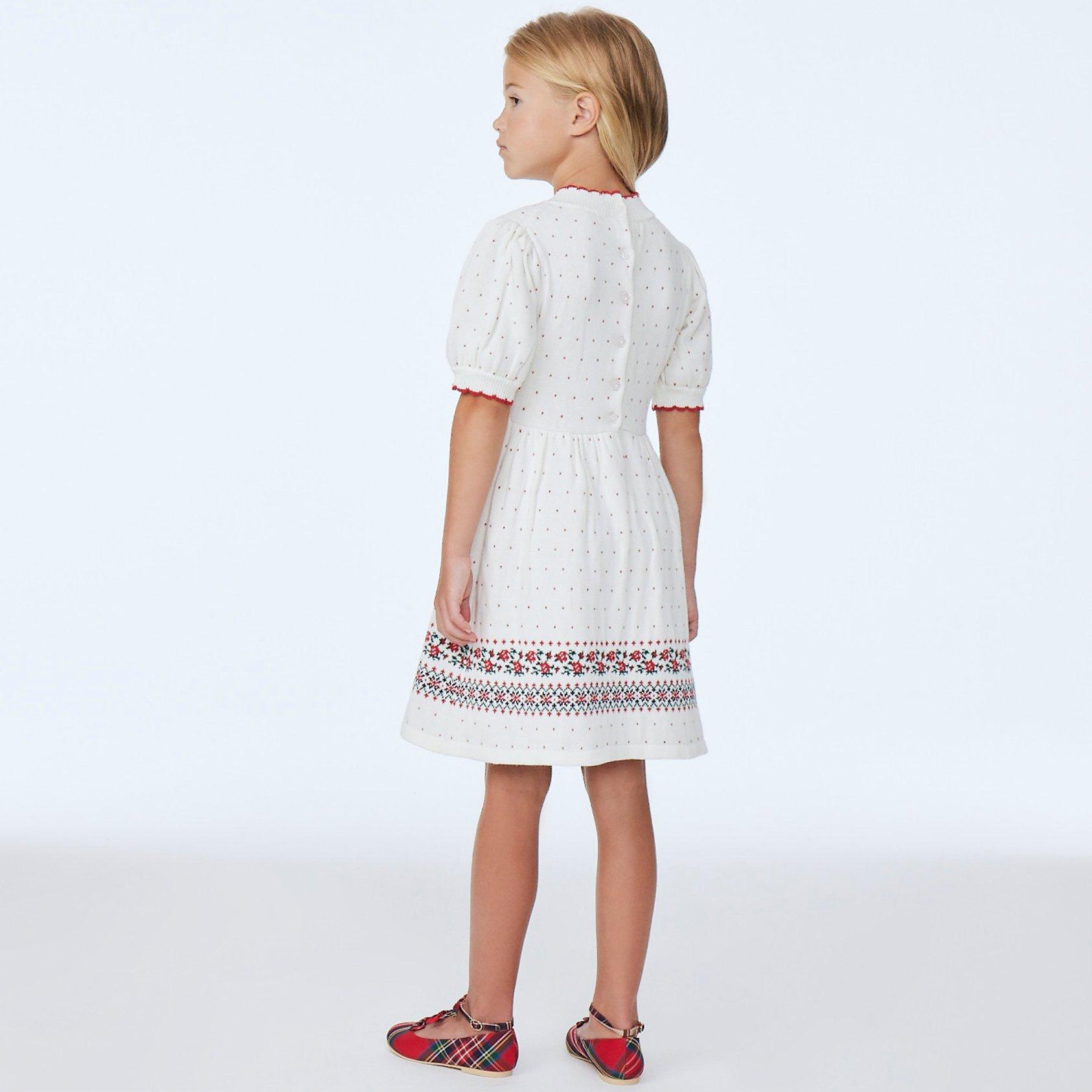 Fair Isle Rose Sweater Dress image number 4